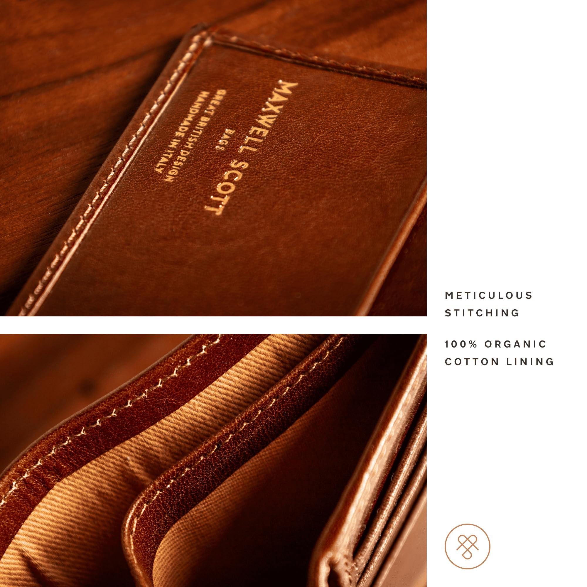 Maxwell Scott Men's Luxury Leather Wallet with Coin Pocket - Handmade Full Grain Leather Bifold Wallet for Men - The Ticciano Black - Perfect for Everyday Carry, Travel & Business