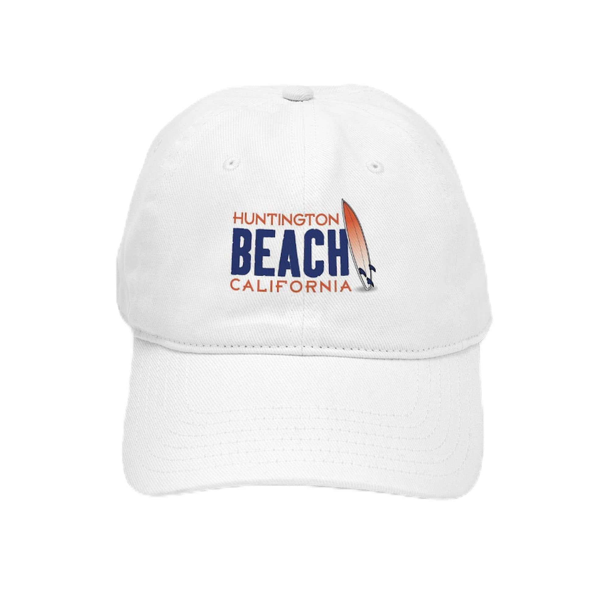 Huntington Beach Baseball Cap - Adjustable Dad Hat for Men & Women - Surfing, Beach Outings, Casual Wear