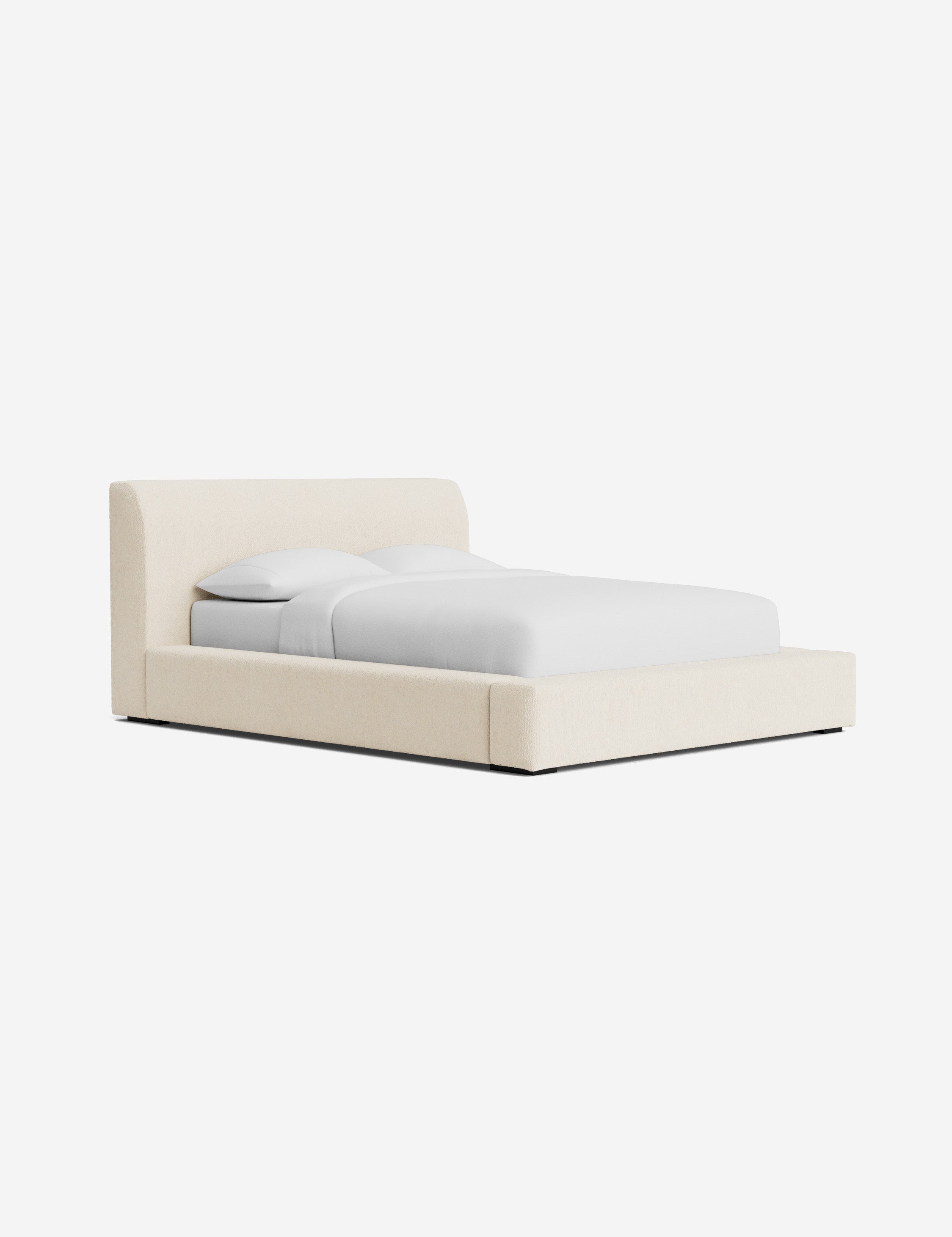 Clayton Platform Bed Frame - Queen Size, Modern Minimalist Wooden Bed with Sturdy Slat Support - Perfect for Bedroom, Guest Room, or Studio Apartment