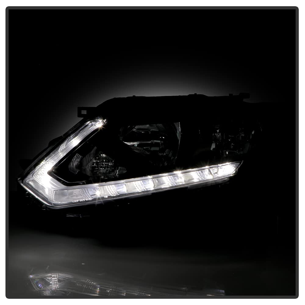 ACANII - OEM Style Projector Headlights for 2014-2016 Nissan Rogue (Halogen Model) - Driver & Passenger Side - Improved Night Visibility & Modern Look for Daily Commuting and Road Trips