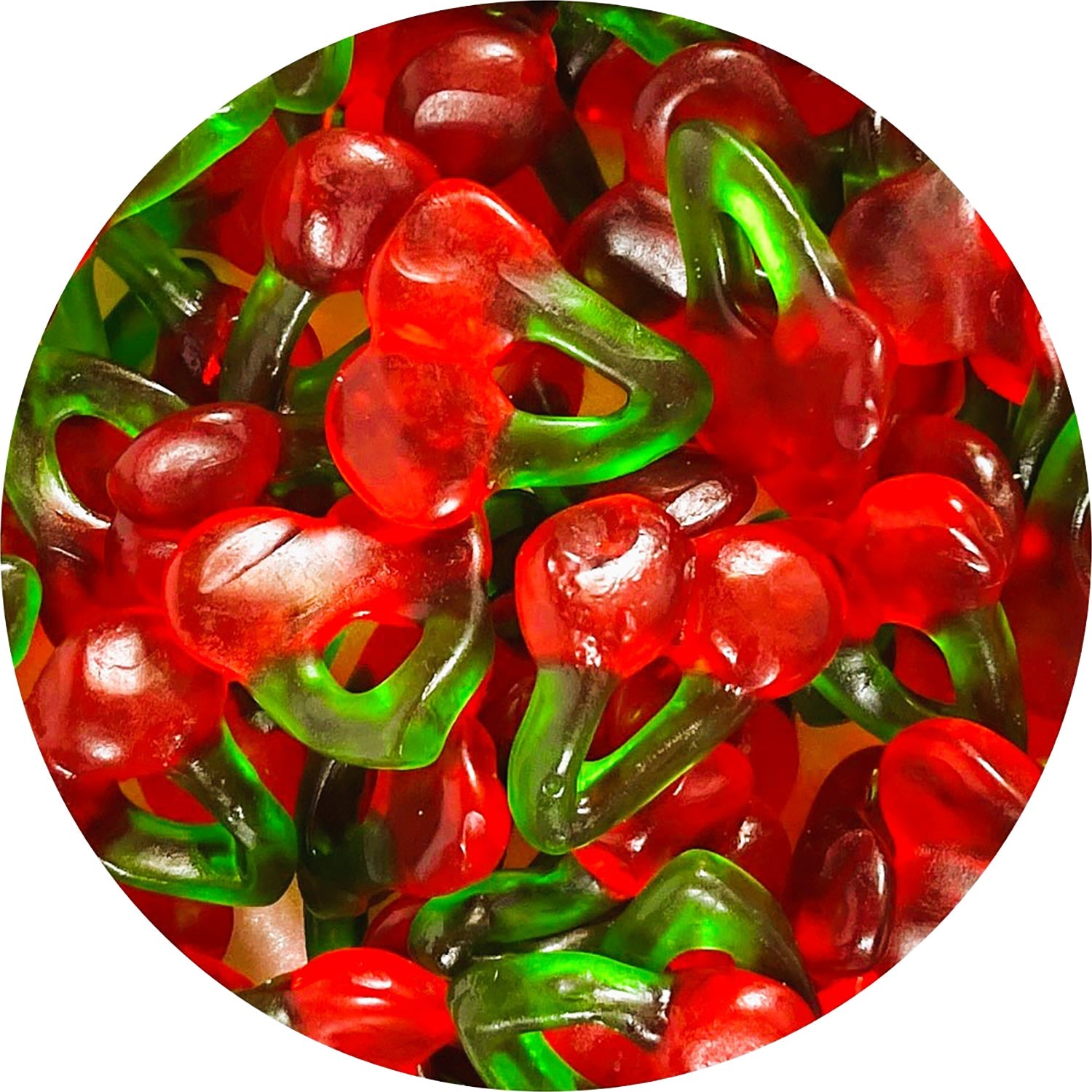 Haribo Happy Cherries Gummy Candy - 5lb Bulk Bag | Sour & Sweet Chewy Candy for Parties, Snacking & Gift Giving