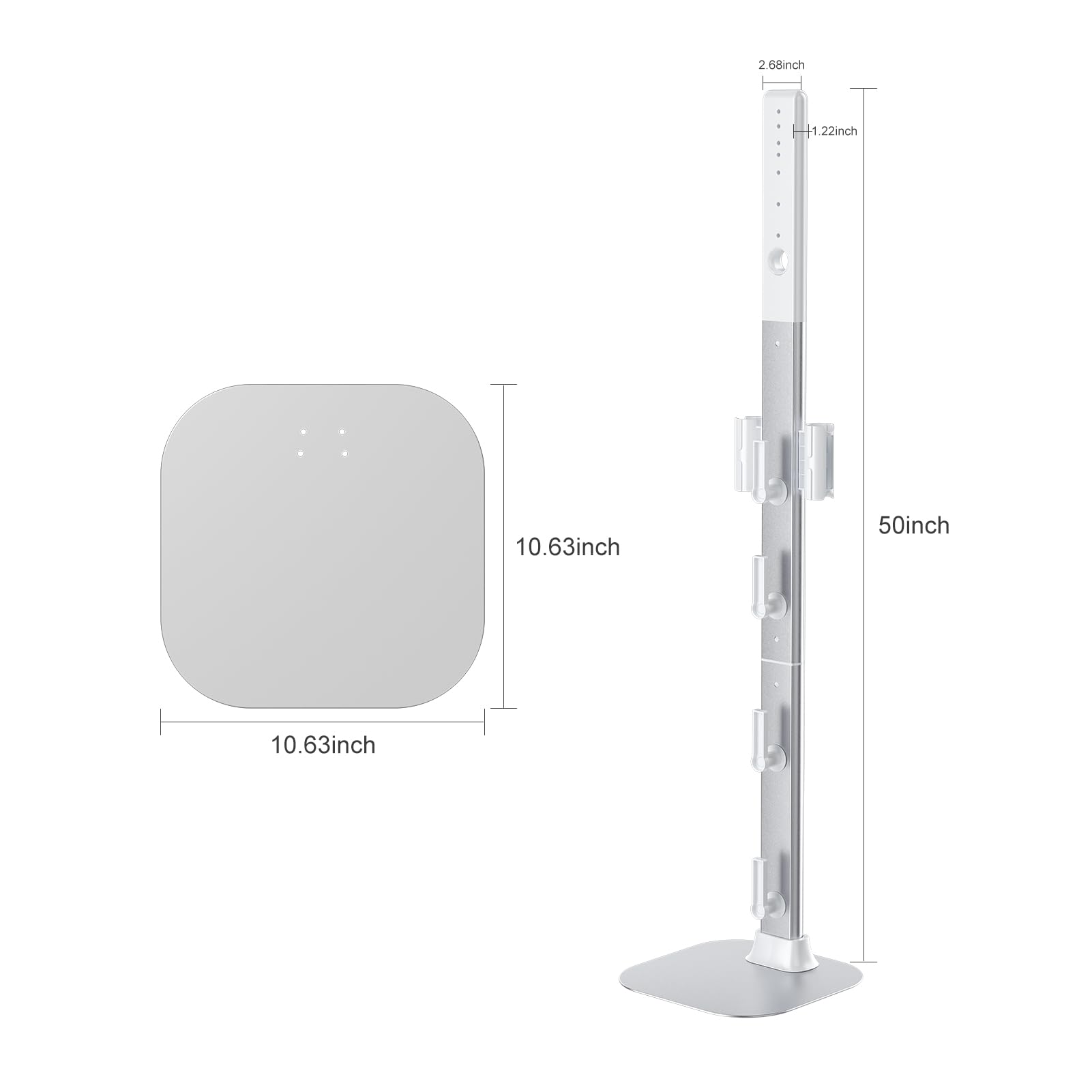 Dyson V15 V12 V11 V10 V8 V7 V6 Vacuum Stand - Aviation Aluminum Alloy Bracket for All Handheld Cordless Vacuum Cleaners | Hidden Power Cord Design | Perfect for Home, Office & Car Organization
