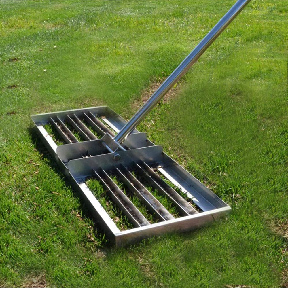 Premium Lawn Leveler & Grass Leveling Rake for Golf Courses, Gardens & Yards - Heavy Duty Ground Leveling Tool with Sand Spreader - Perfect for Golf Course Maintenance, Lawn Care & Landscape Finishing