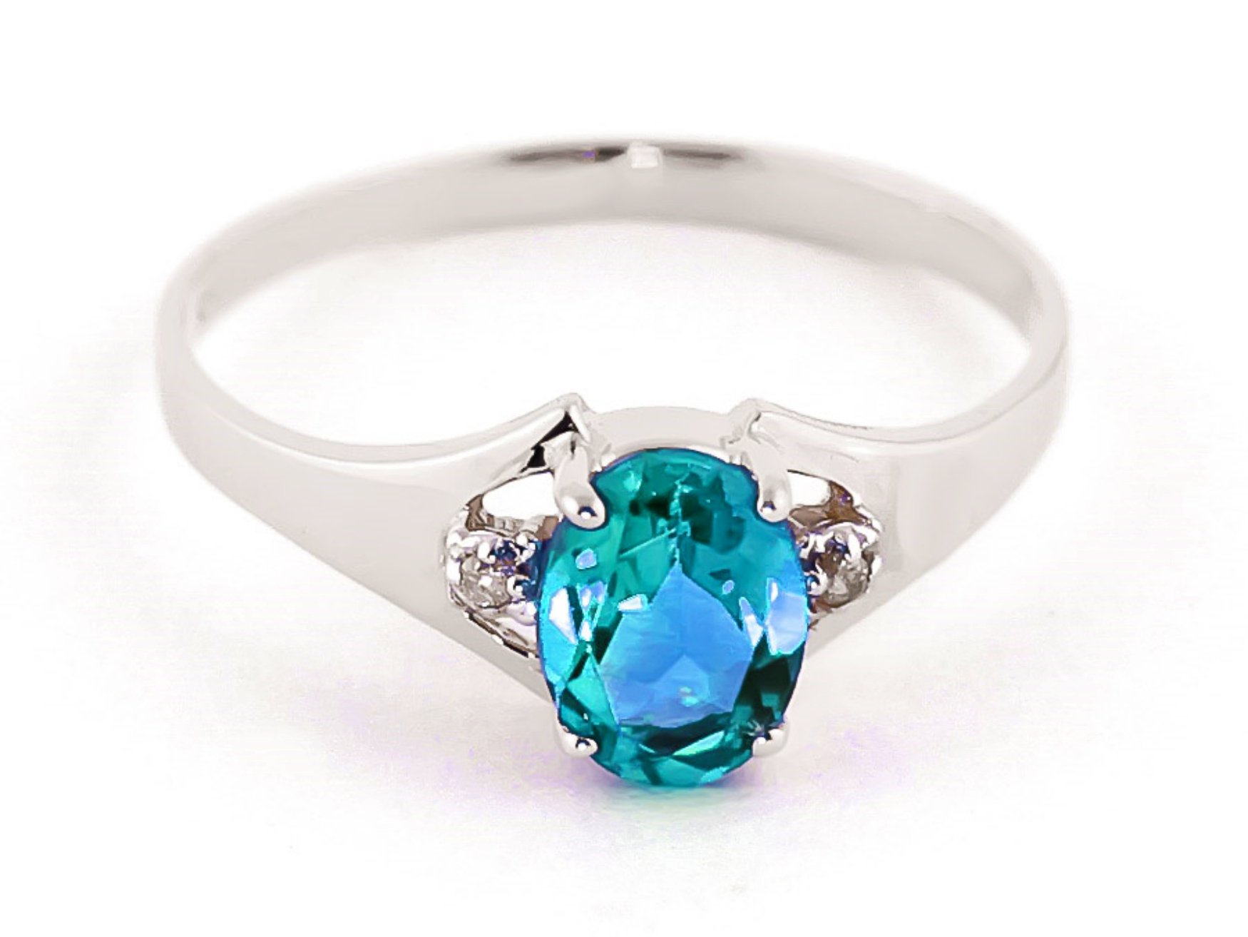 14K Yellow, White & Rose Gold Galaxy GG Ring with Natural Diamonds & Blue Topaz - Elegant Jewelry for Weddings, Anniversaries & Special Occasions