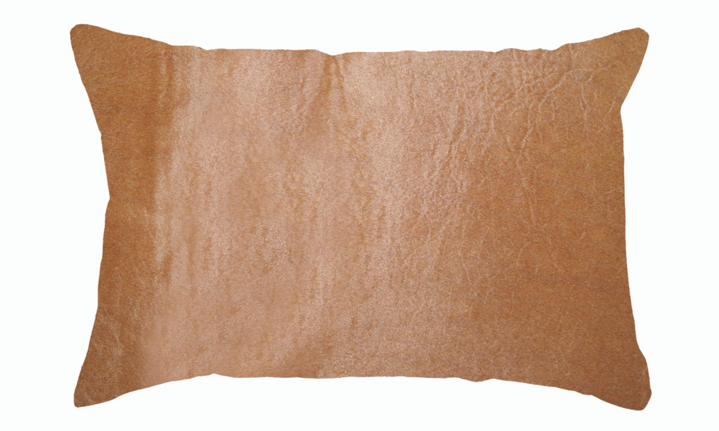 Premium 100% Natural Torino Cowhide Throw Pillows with Polyester Insert | Handcrafted Leather Accent Cushions in Tan (12