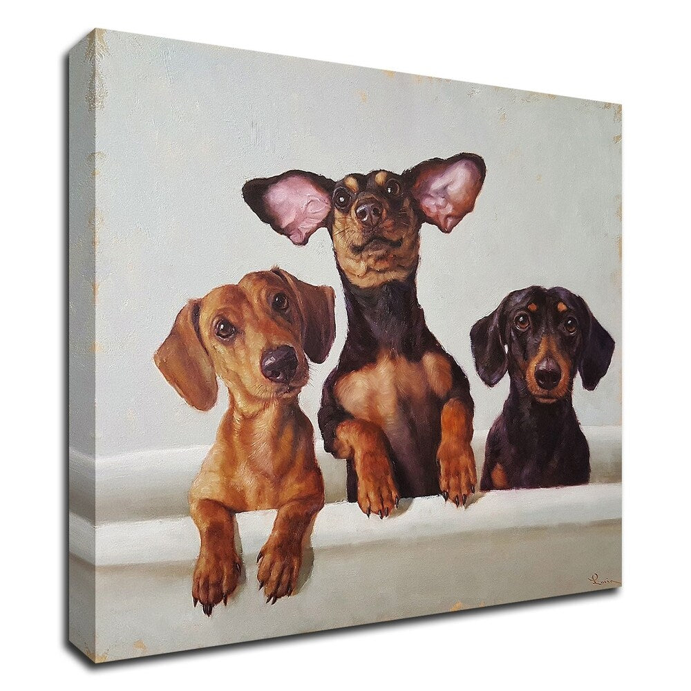 3 Amigos by Lucia Heffernan - Premium Canvas Wall Art Print - Ready to Hang - Perfect for Living Room, Bedroom & Office Decor