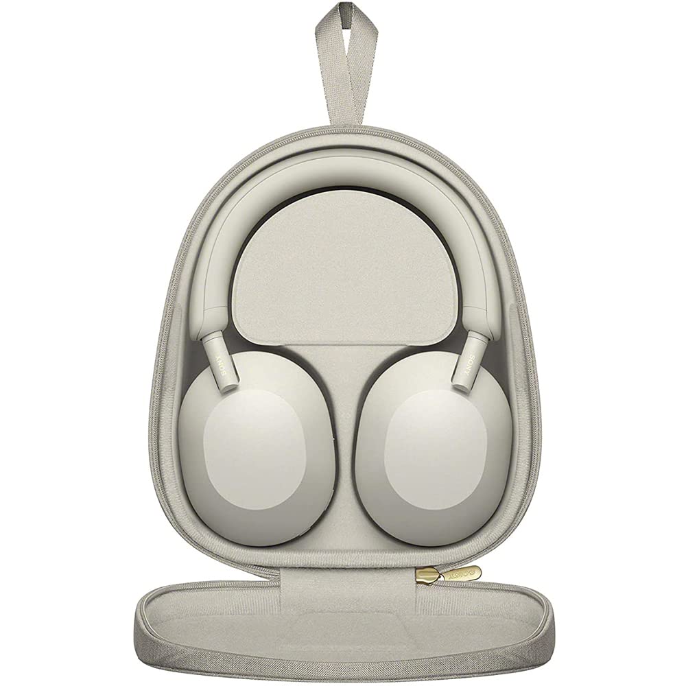 Sony WH-1000XM5 Wireless Noise Cancelling Headphones - Silver (Renewed) with 2-Year CPS Protection | Premium Over-Ear Bluetooth Headset for Travel, Work & Music Lovers