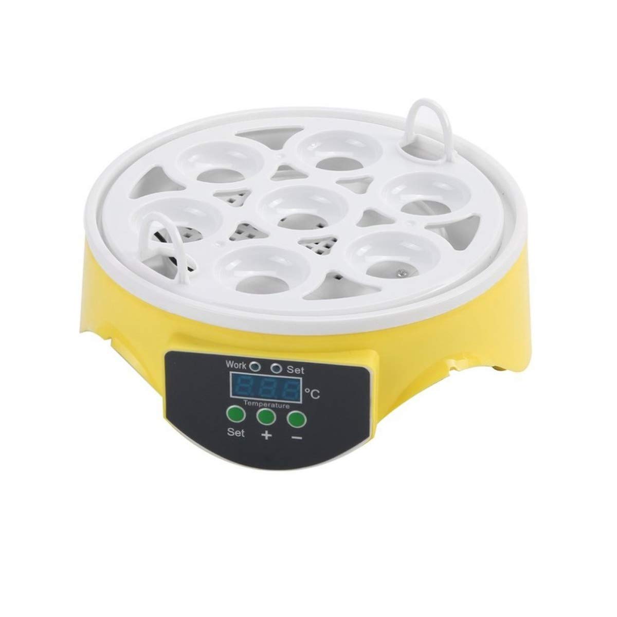 Automatic Mini Digital Egg Incubator with Temperature Control & Tray - 7 Egg Capacity for Chicken, Duck, Bird & Quail Eggs | Perfect for Home Poultry Farming, Classroom Science Projects & Backyard Hatching