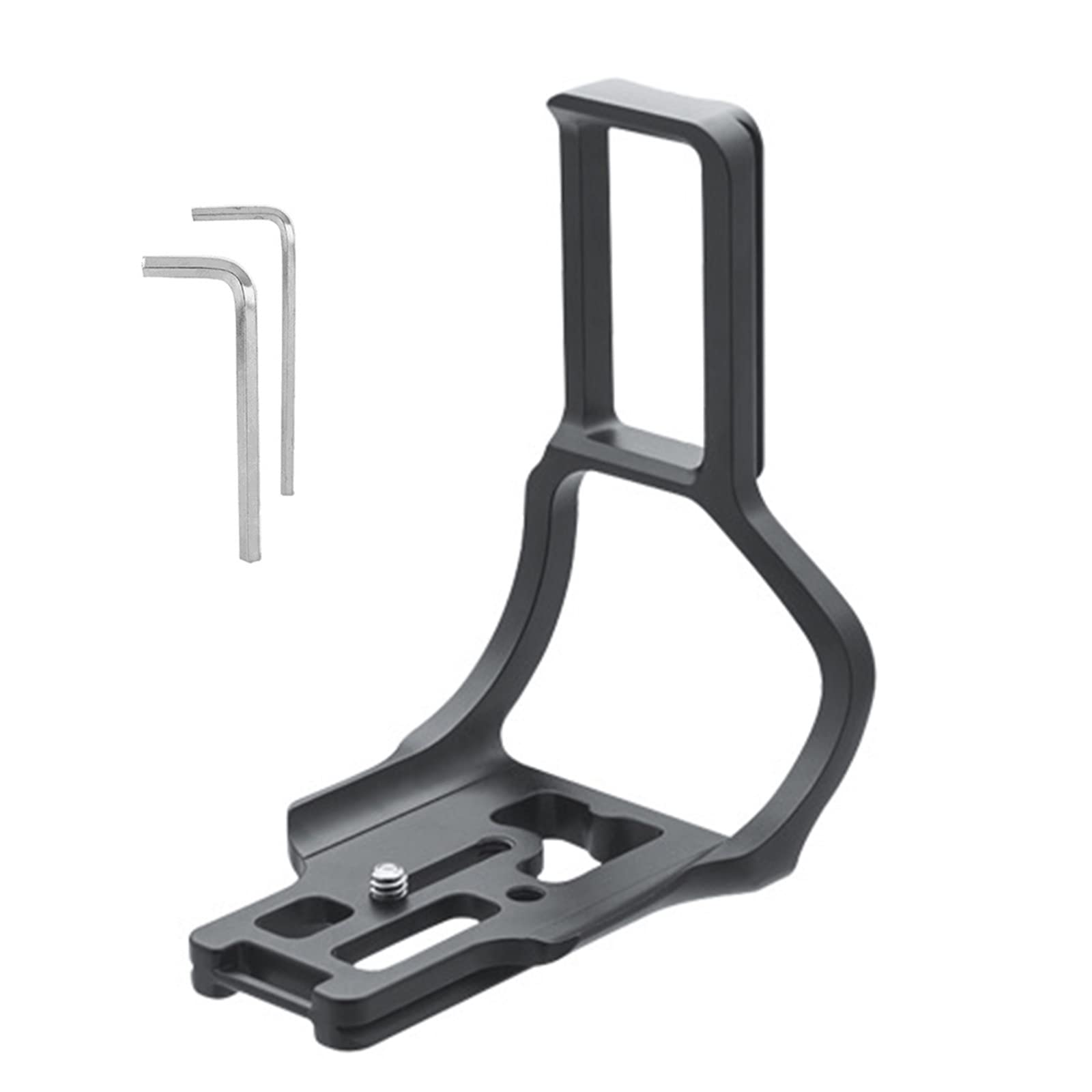 Quick Release L Plate Bracket for Nikon D750 - Aviation Aluminum Camera Accessory with Tripod Head - Perfect for Landscape, Portrait & Studio Photography