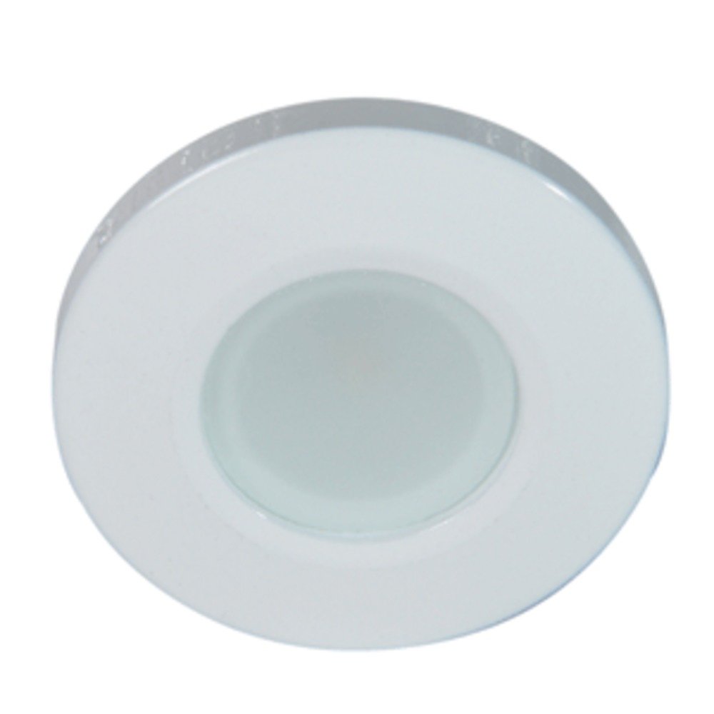 Lumitec Orbit Flush Mount RGBW Marine Downlight - White Housing Waterproof Boat Light for Deck, Cabin & Cockpit Lighting