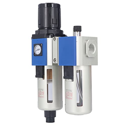 Aluminum Alloy Air Filter Regulator Lubricator Combo - Efficient 3-in-1 Water/Oil Separator for Compressed Air Systems (GFC400-10) - Ideal for Industrial Pneumatic Tools & Air Compressor Maintenance