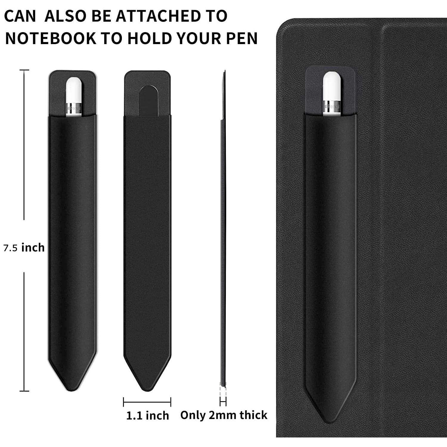 BoxWave Stylus Pouch for Zebra TC77 - Premium Jet Black Protective Case | Perfect for Warehouse, Retail & Logistics Professionals