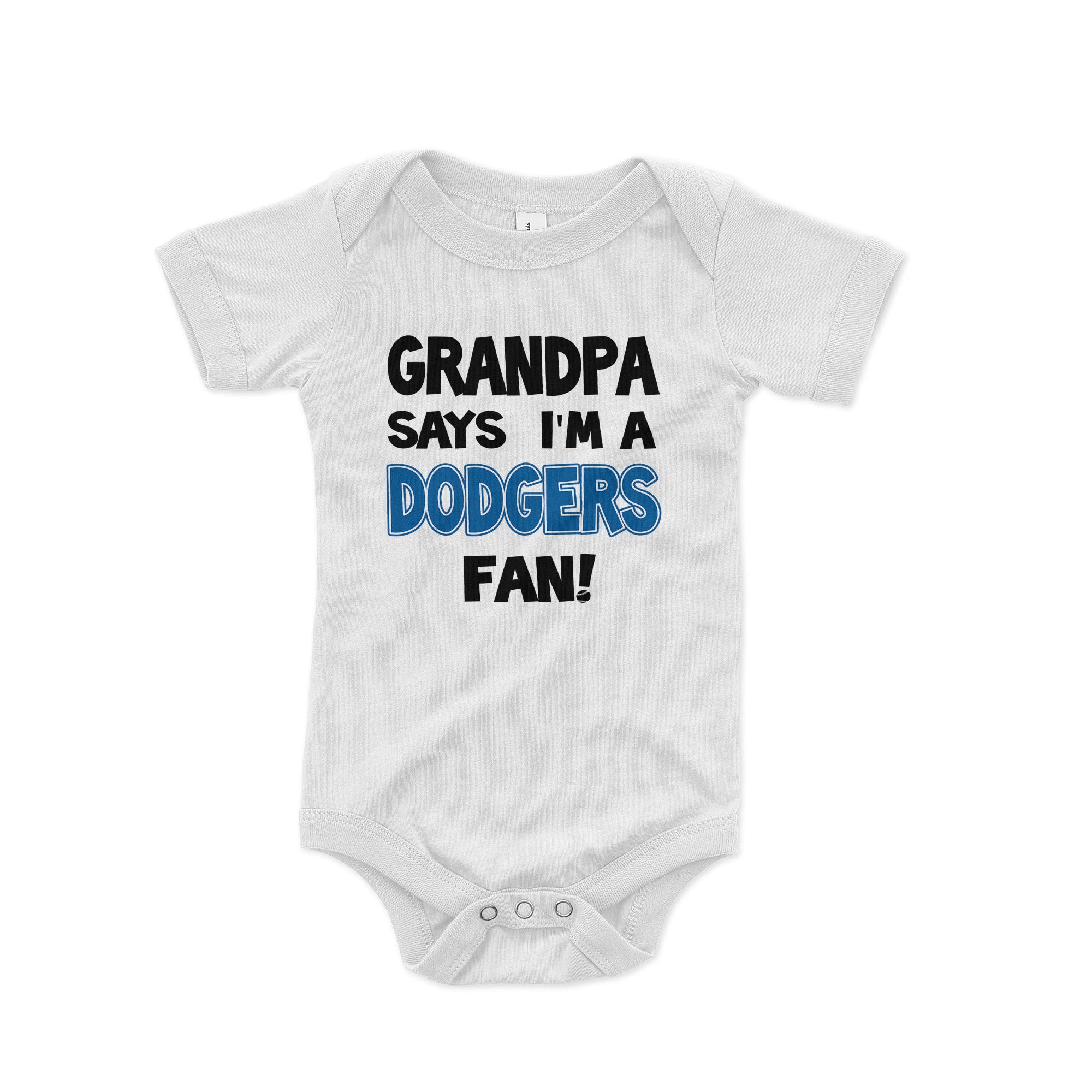 NanyCrafts Dodgers Fan Baby Bodysuit - Cute Baseball Onesie for Boys & Girls - Perfect for Game Day, Family Photos & Dodgers Fan Gifts