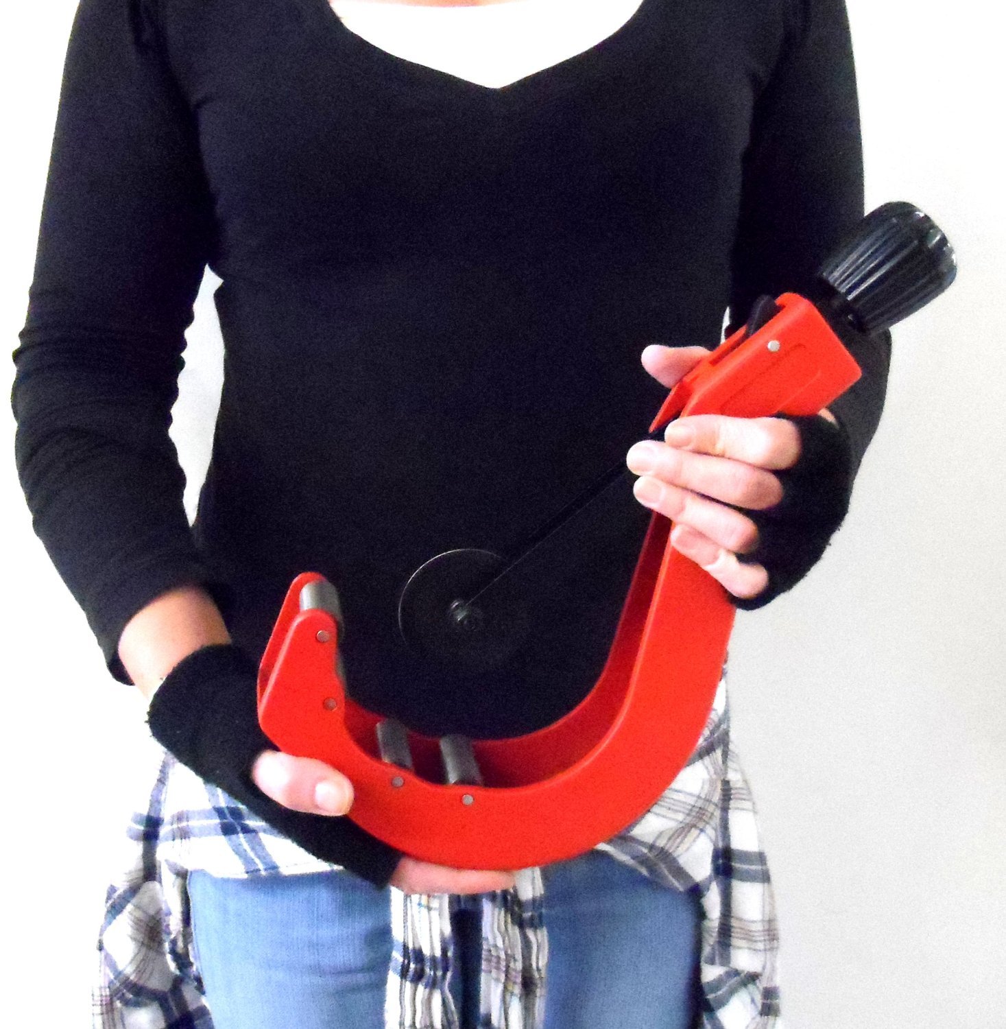 Cal Hawk Tools CZFTC110 Professional PVC Pipe Cutter - Heavy Duty Plastic Tubing Cutting Tool for Plumbing, DIY Projects & Home Repairs | Perfect for PVC, CPVC & PEX Pipes