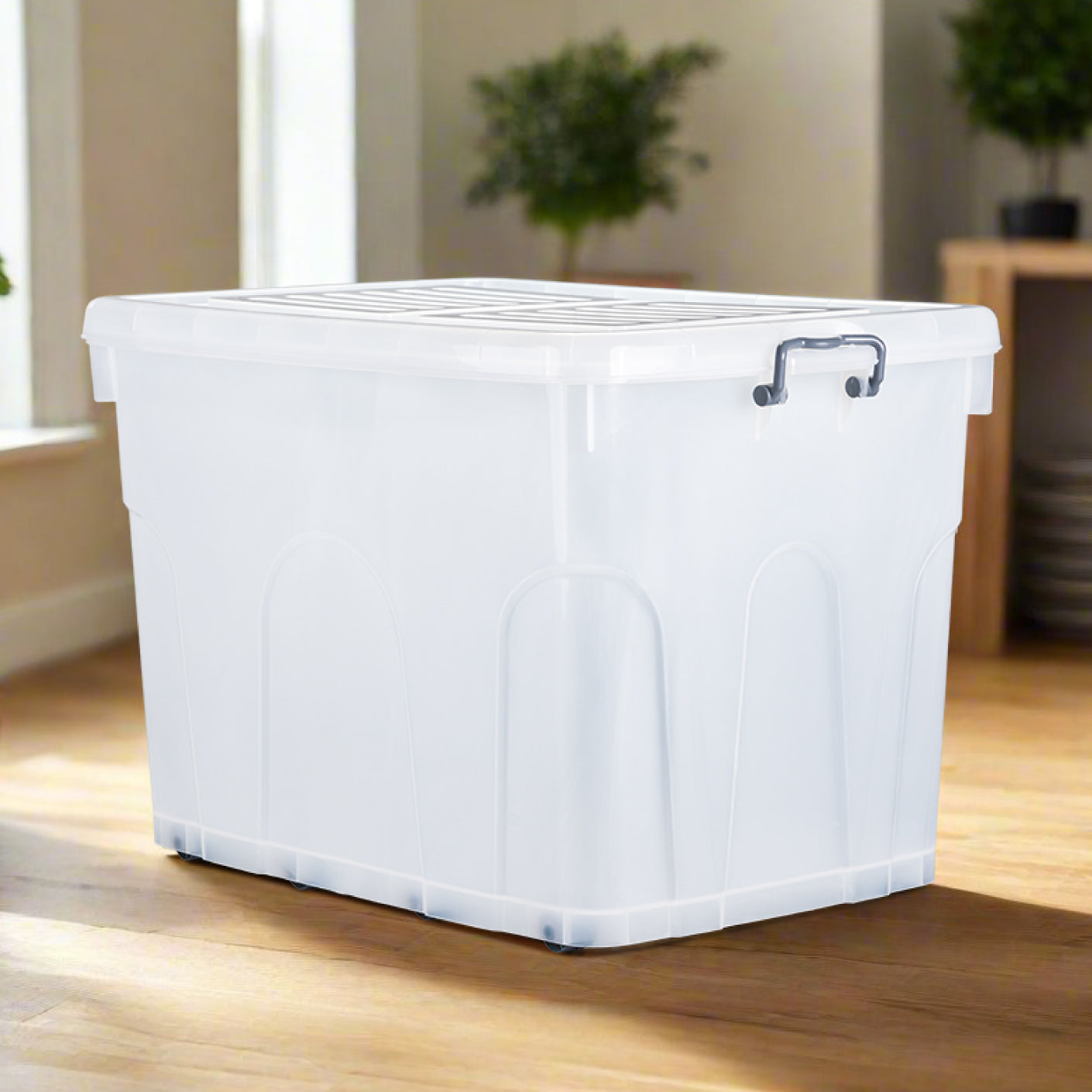 Closet Storage Box with Wheels (9810) - Durable Organizer for Clothes, Toys & Home Essentials - Perfect for Bedroom, Closet & Garage Storage
