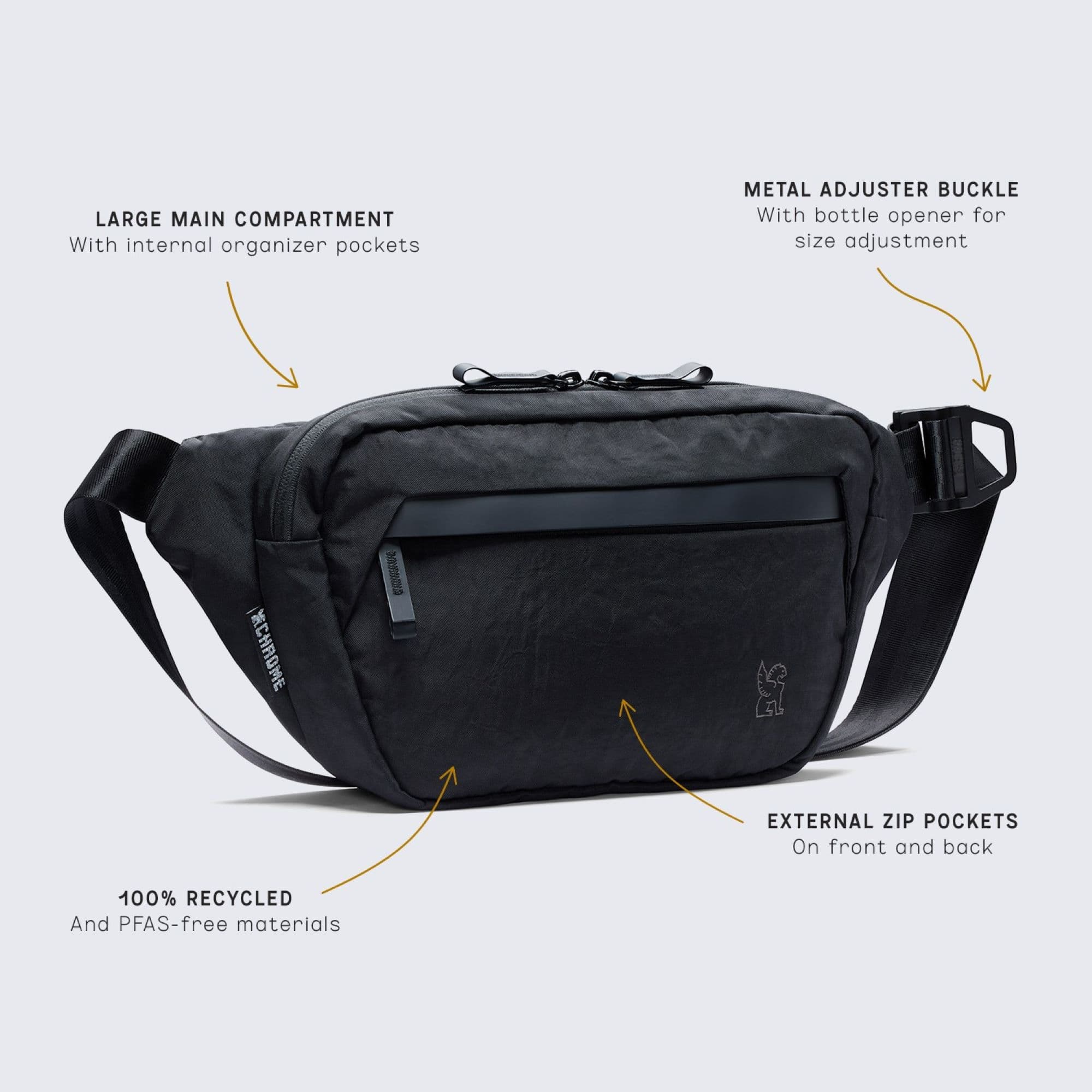 Sabin 6L Sling Bag - Lightweight Durable Crossbody Shoulder Bag for Men & Women - Perfect for Travel, Hiking, Gym & Everyday Use