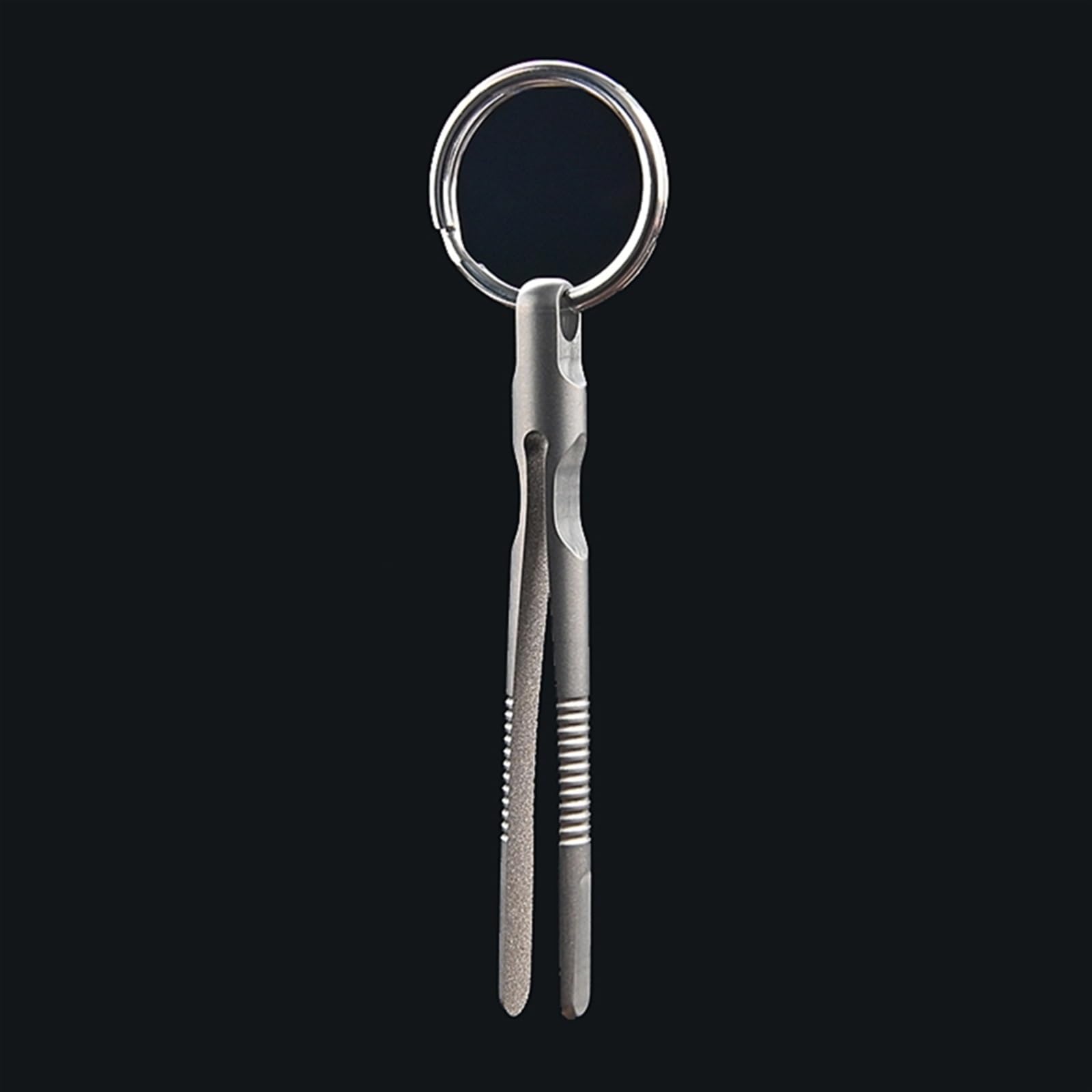 Premium Titanium Alloy Hair Removal Tweezers - Slant Tip Stainless Steel Eyebrow Tweezers for Precise Plucking - Perfect for Camping, Hiking, Travel & Home Grooming Kit