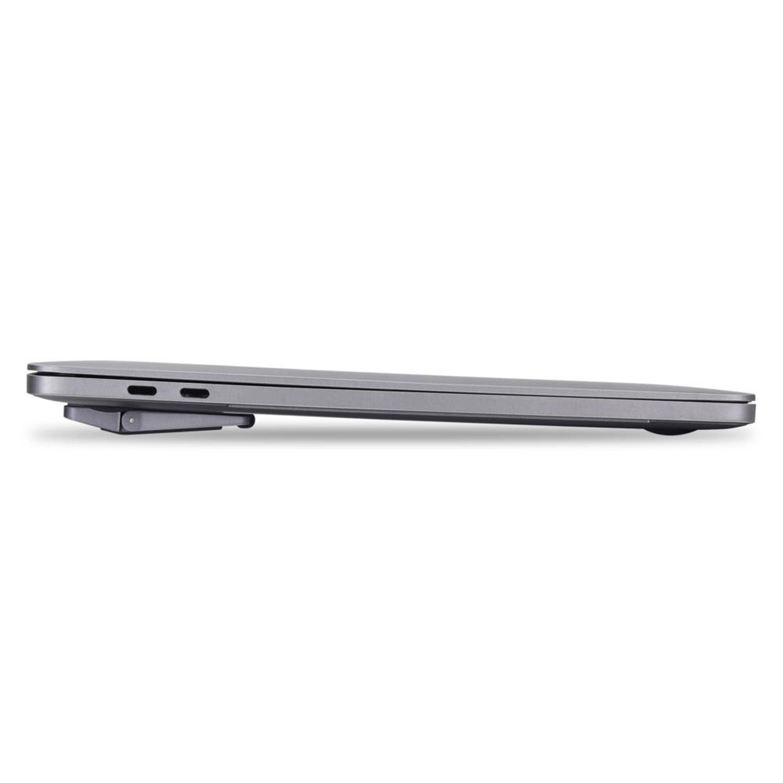 Bonelk Elevate Go Laptop Stand - Adjustable Ergonomic Aluminum Laptop Riser for MacBook, Dell, HP (Space Grey) - Perfect for Home Office, Coffee Shops & Travel