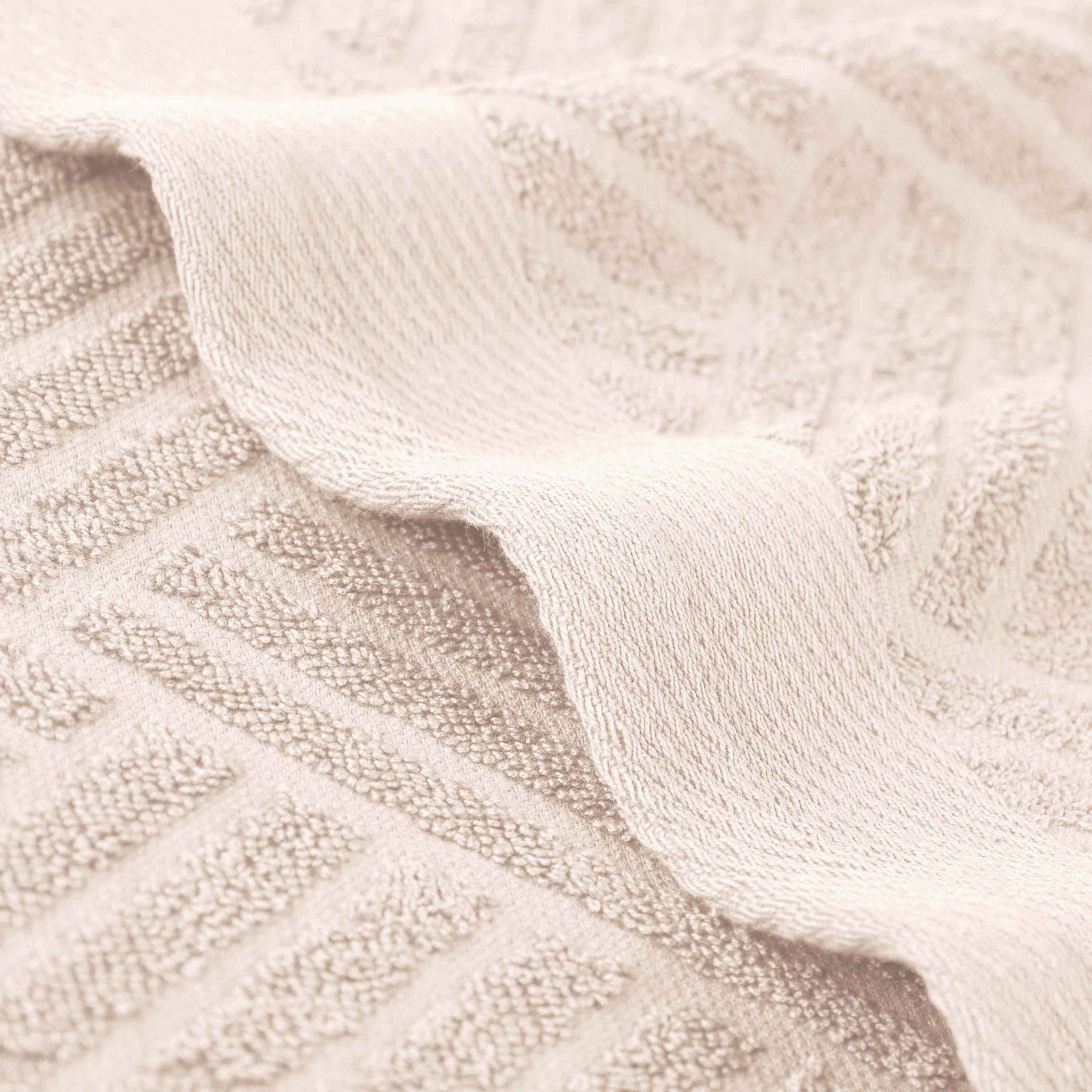 Luxury 6-Piece Egyptian Cotton Towel Set - Basketweave Jacquard & Solid Design for Bath, Spa & Beach - Ultra Soft & Absorbent