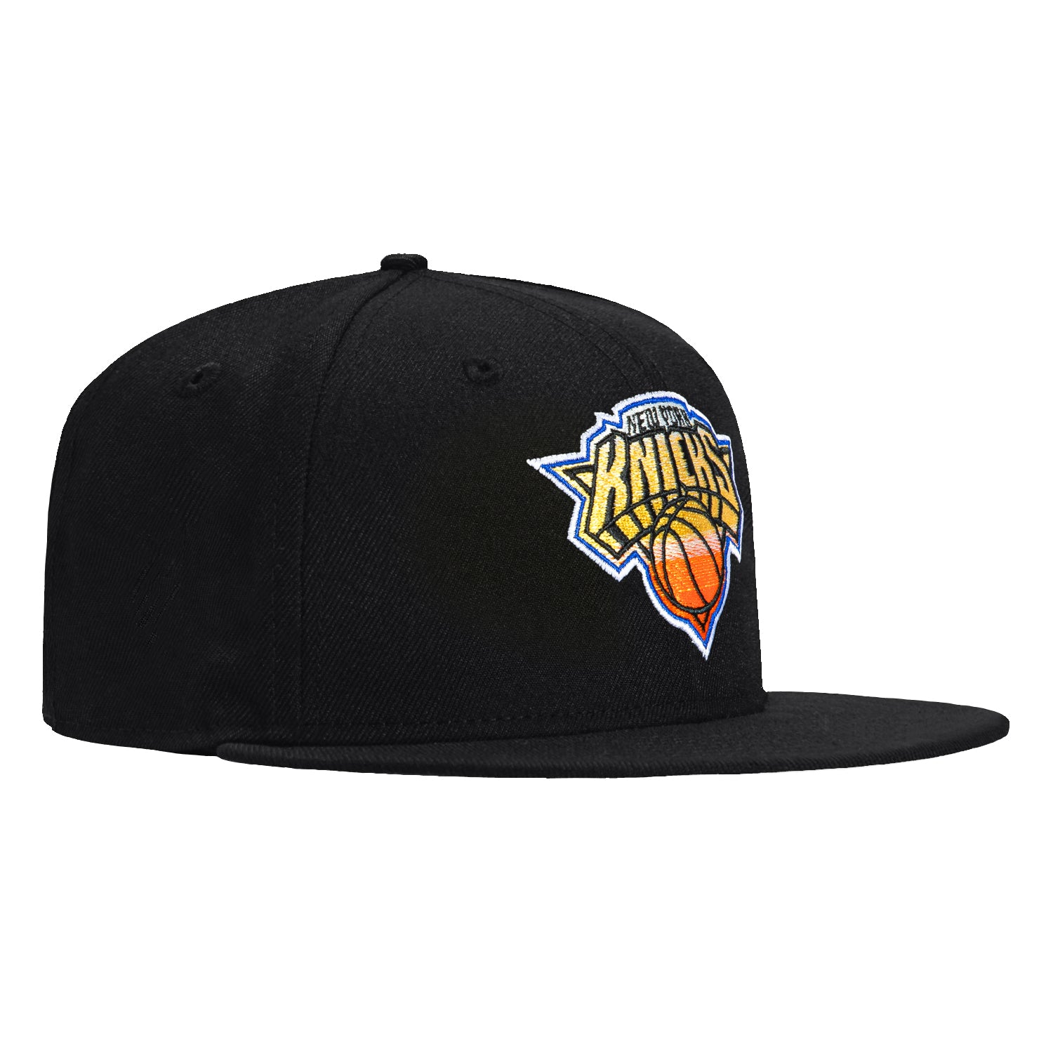 New Era 59Fifty Gradient Logo New York Knicks Snapback Hat - Black Adjustable Baseball Cap for Men & Women - Perfect for Basketball Games, Streetwear Fashion & Sports Fans