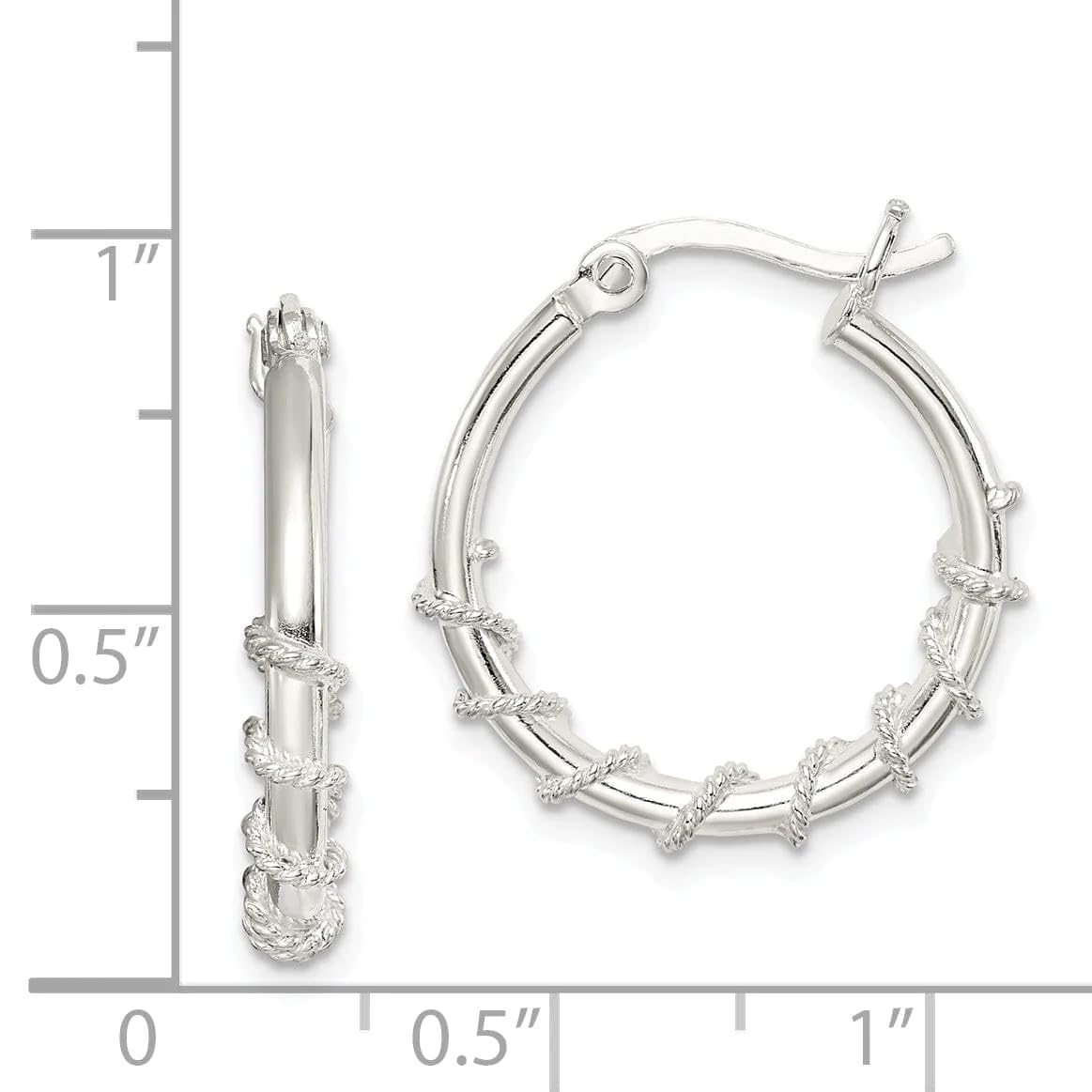 Sterling Silver Hoop Earrings for Women - Elegant & Durable 925 Silver Jewelry - Perfect for Everyday Wear, Parties & Gifts