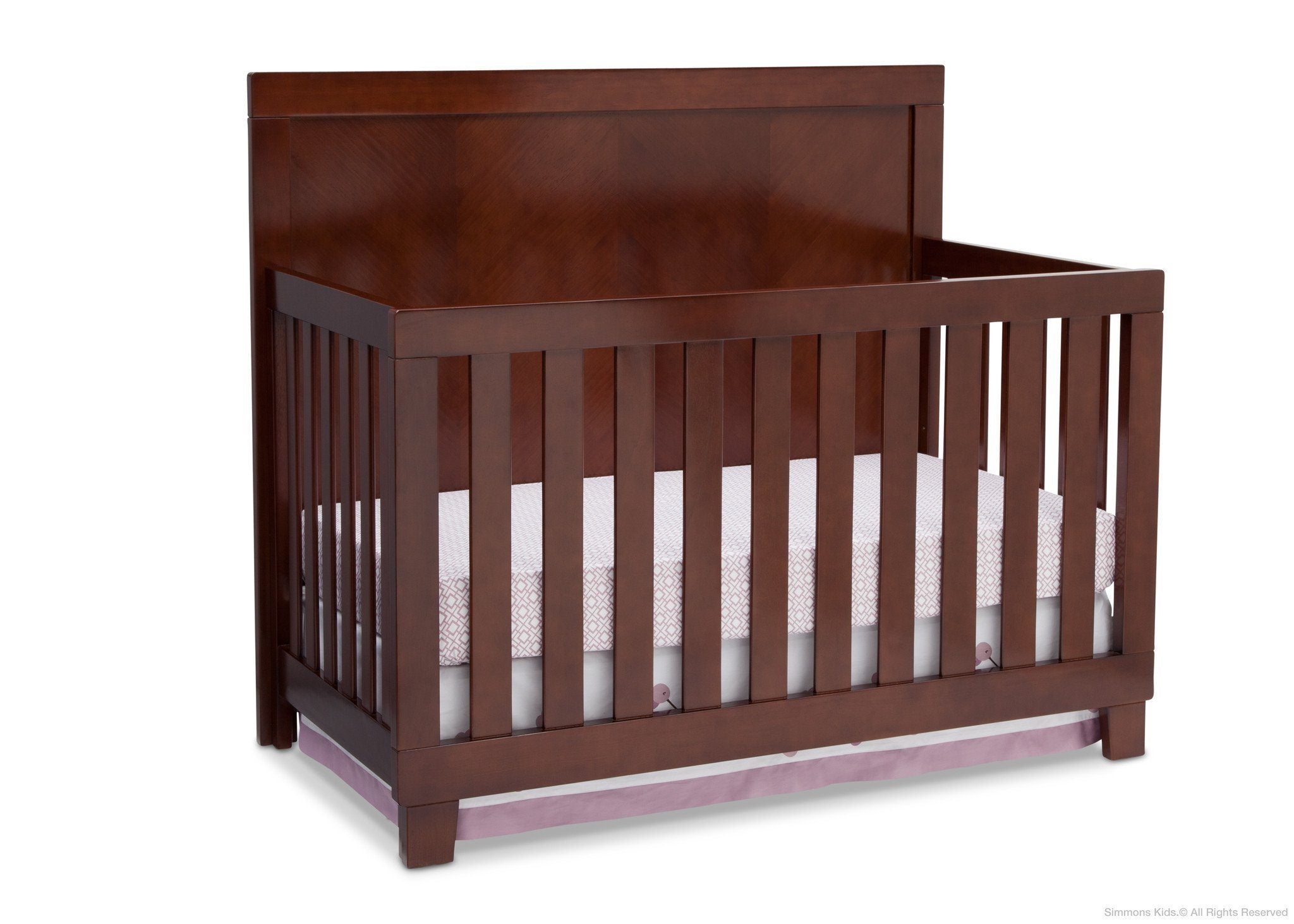 Bellante 4-in-1 Convertible Baby Crib - Toddler Bed, Daybed & Full-Size Bed Frame - Safe & Stylish Nursery Furniture for Boys & Girls - Perfect for Newborns to Teens Bedroom Decor