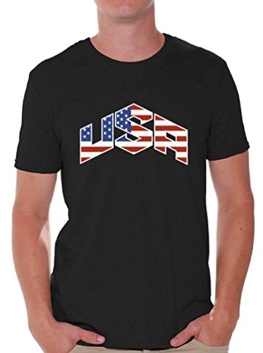 Awkwardstyles Patriotic USA Flag T-Shirt - 4th of July Independence Day Graphic Tee with Free American Flag Bookmark - Perfect for BBQ, Fireworks & Summer Festivals