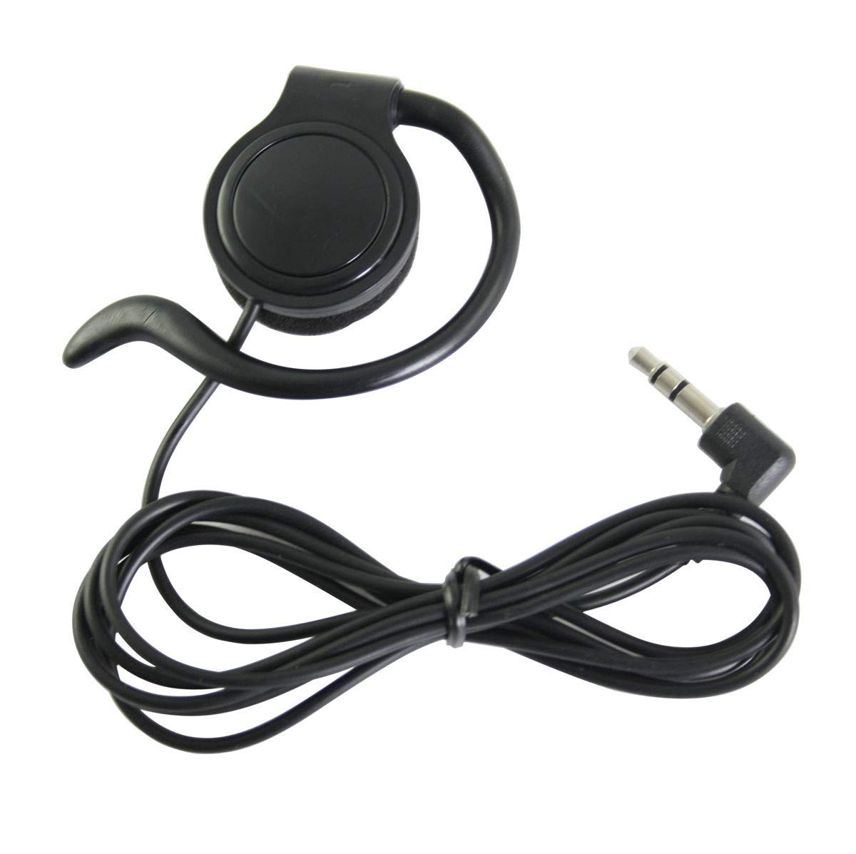 EXMAX SEP-01 Sports Stereo Headphones - Single Side Ear Hook Bass Earphones with 3.5mm Jack for Wireless Tour Guide System, MP3 Player, Laptop & Tablets - Left Side - Perfect for Running, Gym Workouts & Outdoor Activities
