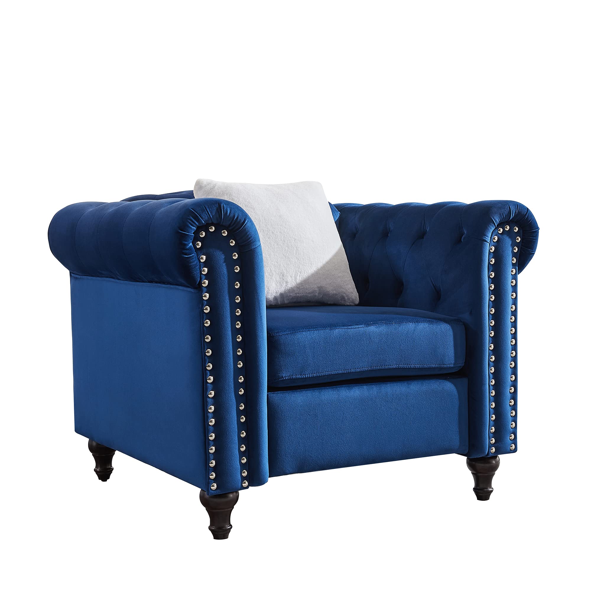 Luxury 1-Seater Velvet Sofa Chair 38