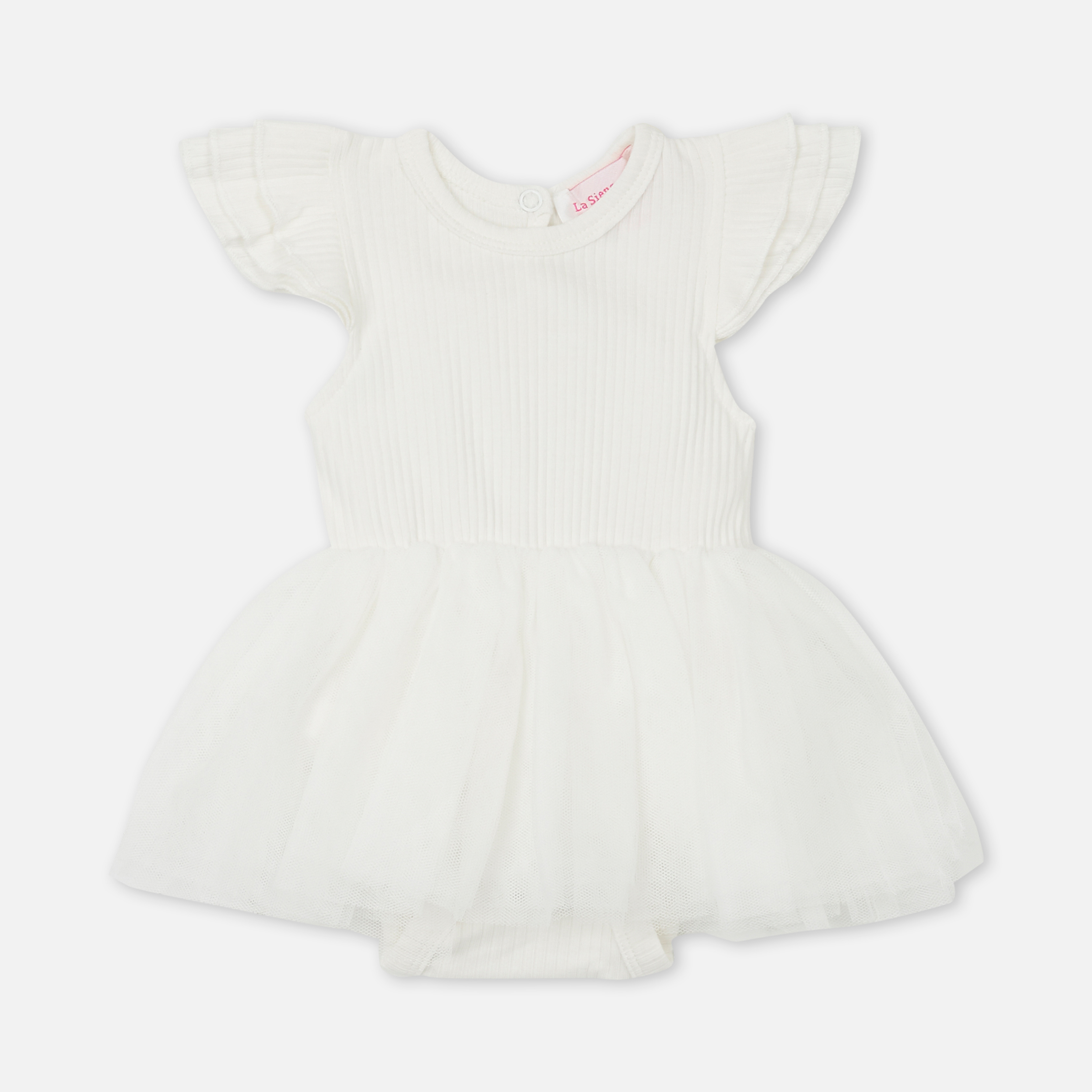 Cozy Summer Tutu Dress in Coconut Milk - Perfect for Beach Vacations, Outdoor Picnics & Summer Parties