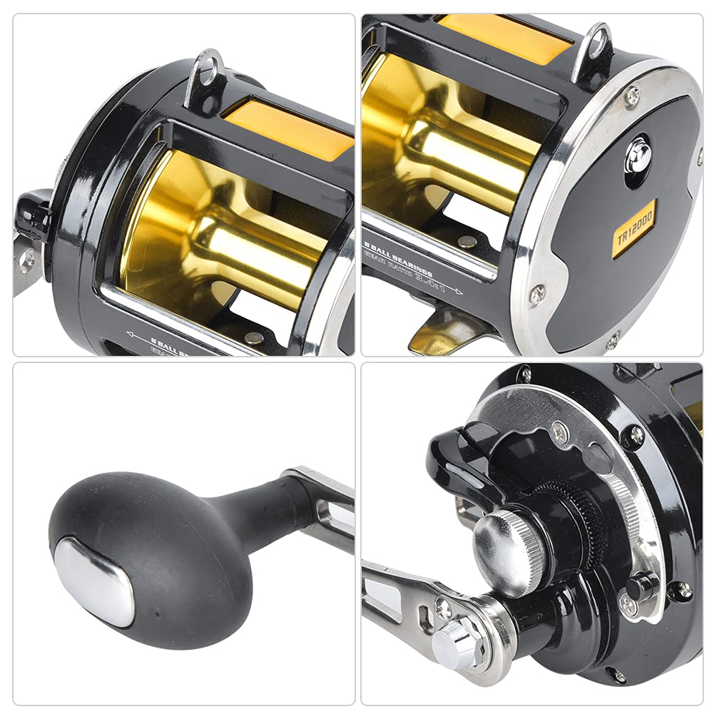 **Saltwater Fishing Reel - Heavy Duty Conventional Jigging Reel for Deep Sea Fishing | Saltwater Trolling, Offshore Angling & Big Game Fishing**