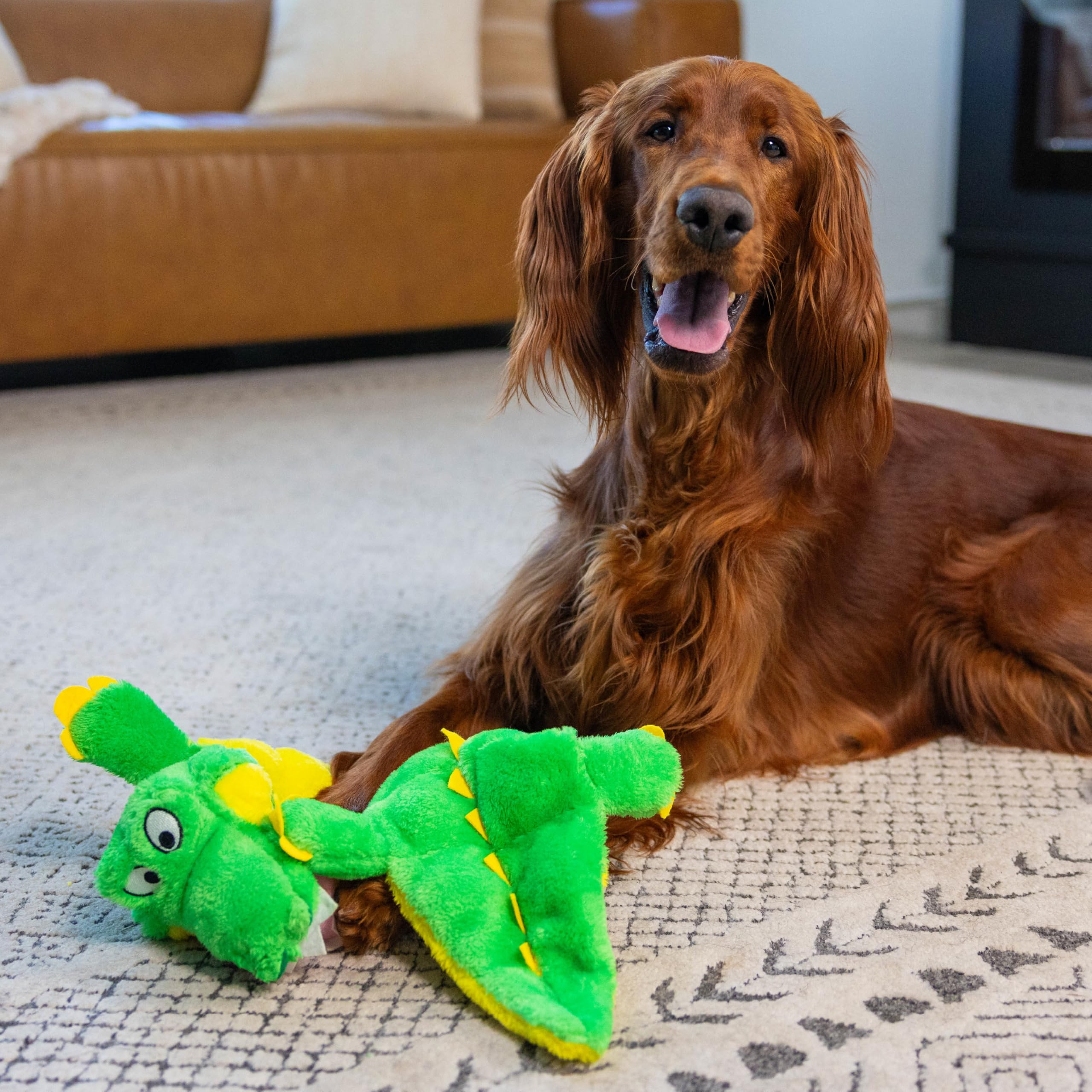 Outward Hound Squeaker Matz Plush Gator Dog Toy for Large Dogs - XL Durable Chew Toy for Aggressive Chewers, Interactive Play & Training | Perfect for Fetch, Tug-of-War & Cuddling