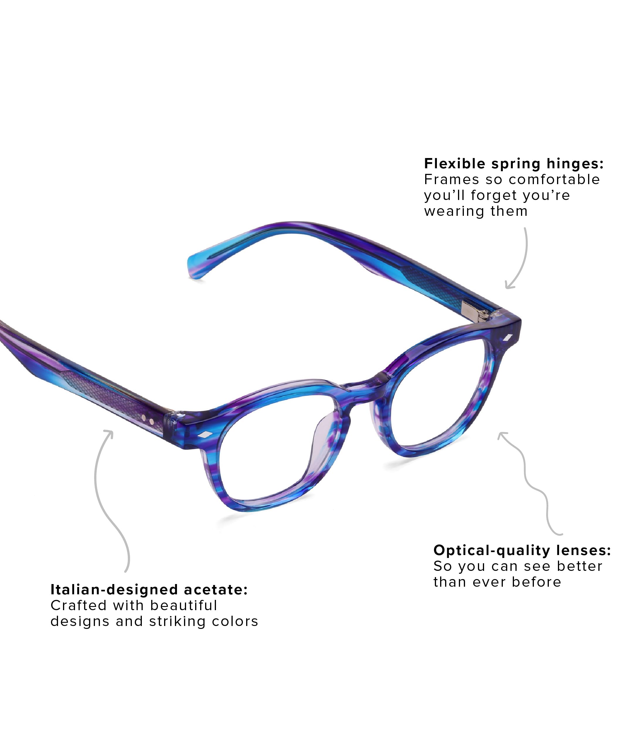 eyebobs - Bitty Witty | Premium Reading Glasses for Men & Women | Round Narrow Face Frames in Black Granite (0.00 Strength) | Perfect for Reading, Computer Work & Fashion Accessories