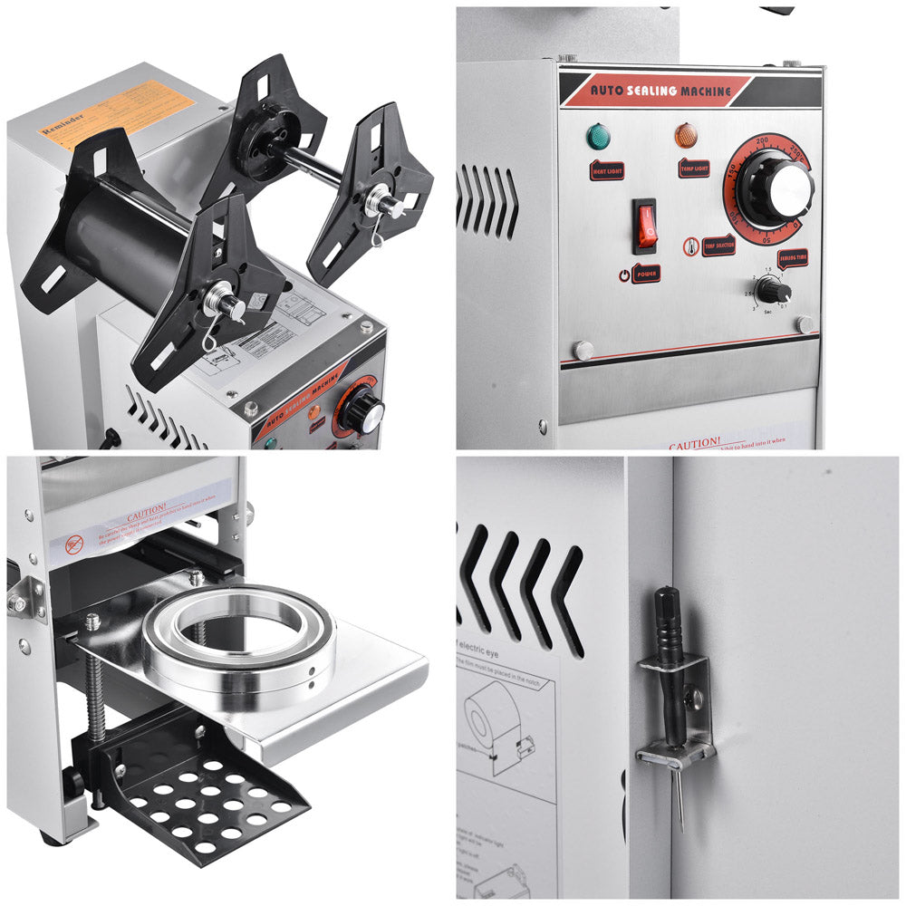 TheLAShop Semi-Automatic Bubble Tea Cup Sealer Machine for Boba Drinks - Perfect for Tea Shops, Cafes & Home Use