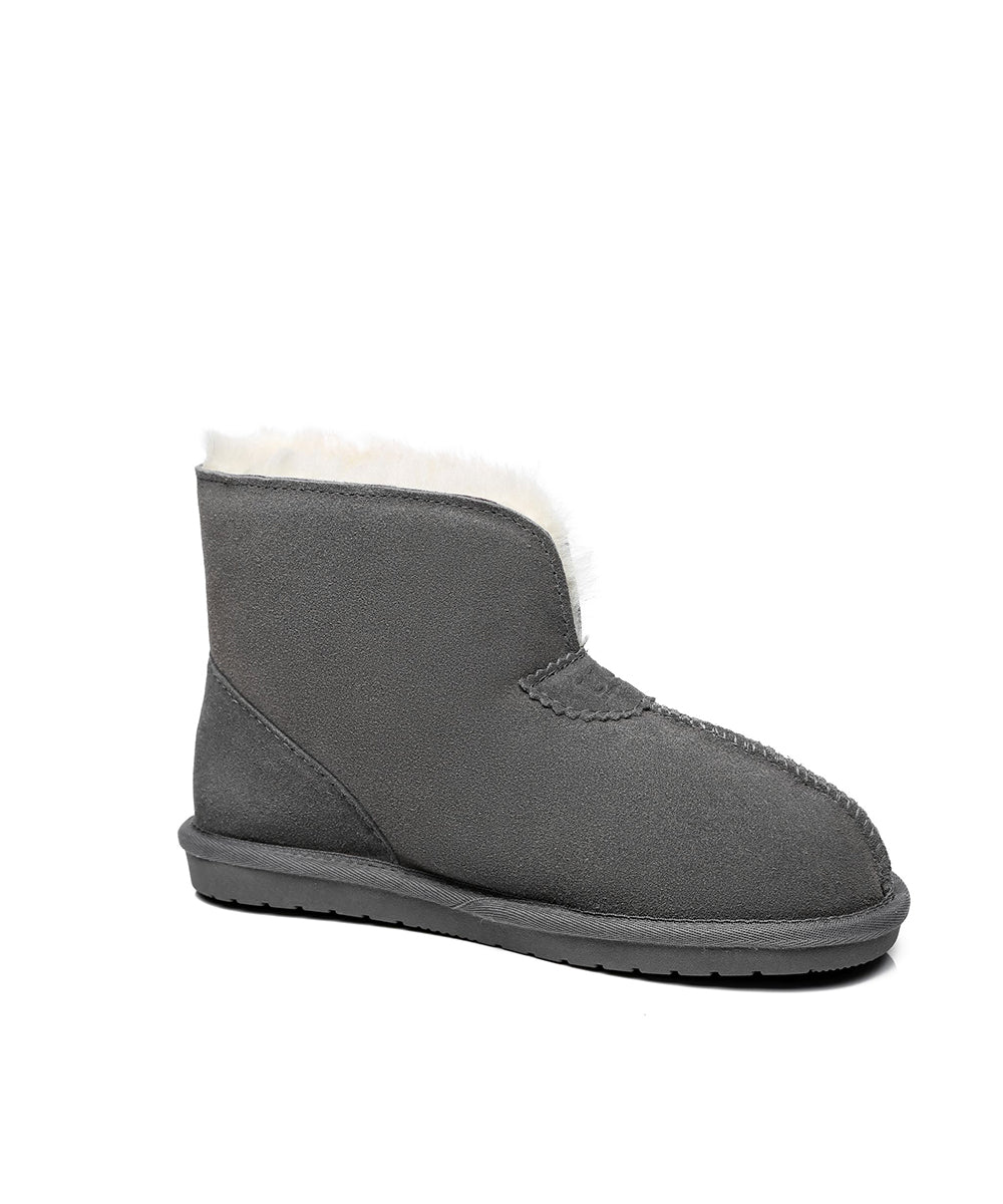 Men's Hushly UGG Slippers - Cozy Sheepskin Indoor/Outdoor House Shoes for Winter Comfort - Perfect for Home, Office & Travel
