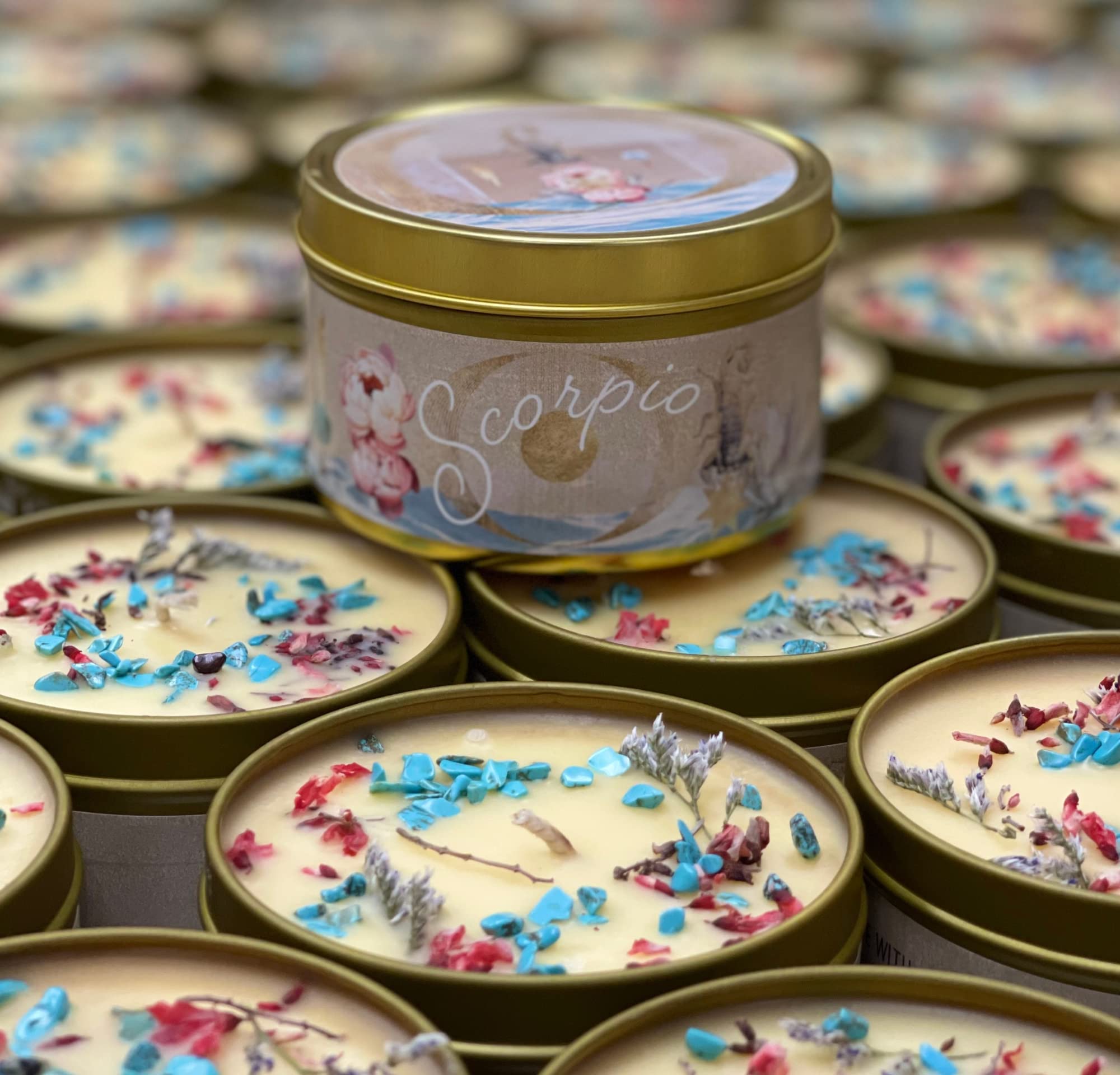 Scorpio Zodiac Scented Coconut Wax Candle - Unique Astrology Gifts for Women, Birthday Candles, Horoscope Sign Presents - Perfect for Meditation, Relaxation & Home Decor (Scorpio)