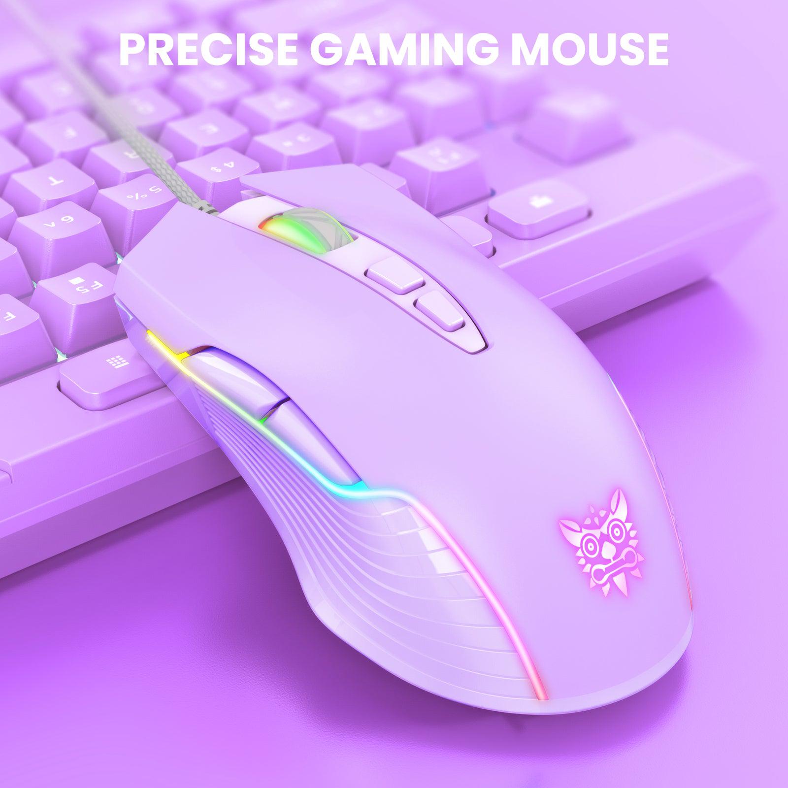 ONIKUMA CW905 6400 DPI Wired Gaming Mouse with RGB Breathing LED Lights - Perfect for PC Gaming, Esports & Office Work
