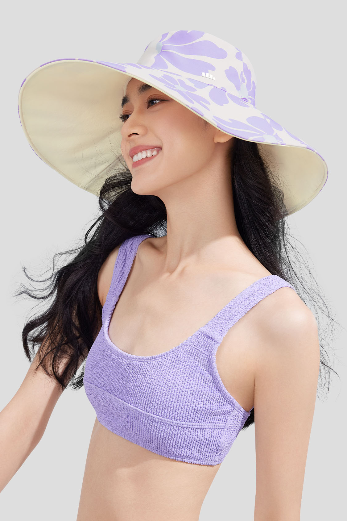 Flora Women's Reversible Sun Hat with Floral Design UPF50+ UV Protection - Perfect for Beach, Gardening & Outdoor Activities