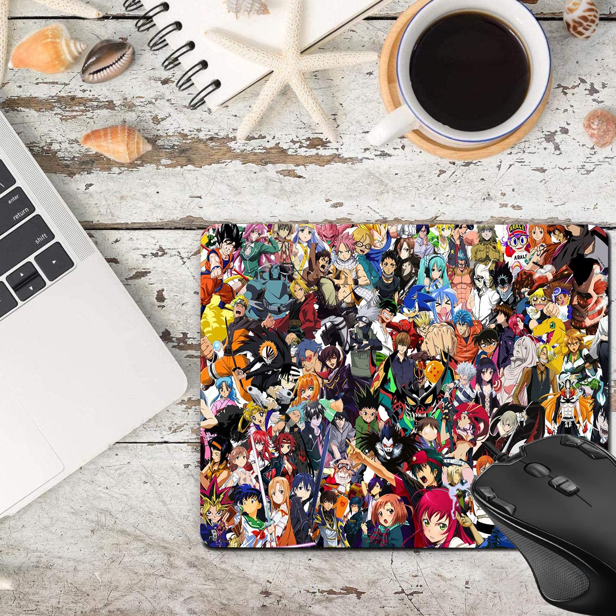 Anime Gaming Mouse Pad with Anti-Slip Rubber Base - Large Non-Slip Desk Mat for PC, Laptop & Office Use - Perfect for Work, Gaming & Home Office (Style A-02)