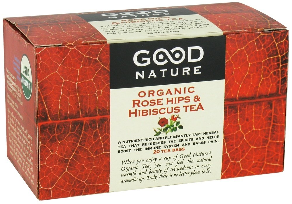 Organic Rose Hips & Hibiscus Herbal Tea - 1.76oz (50g) | Caffeine-Free, Antioxidant Rich | Perfect for Relaxation, Detox & Immune Support