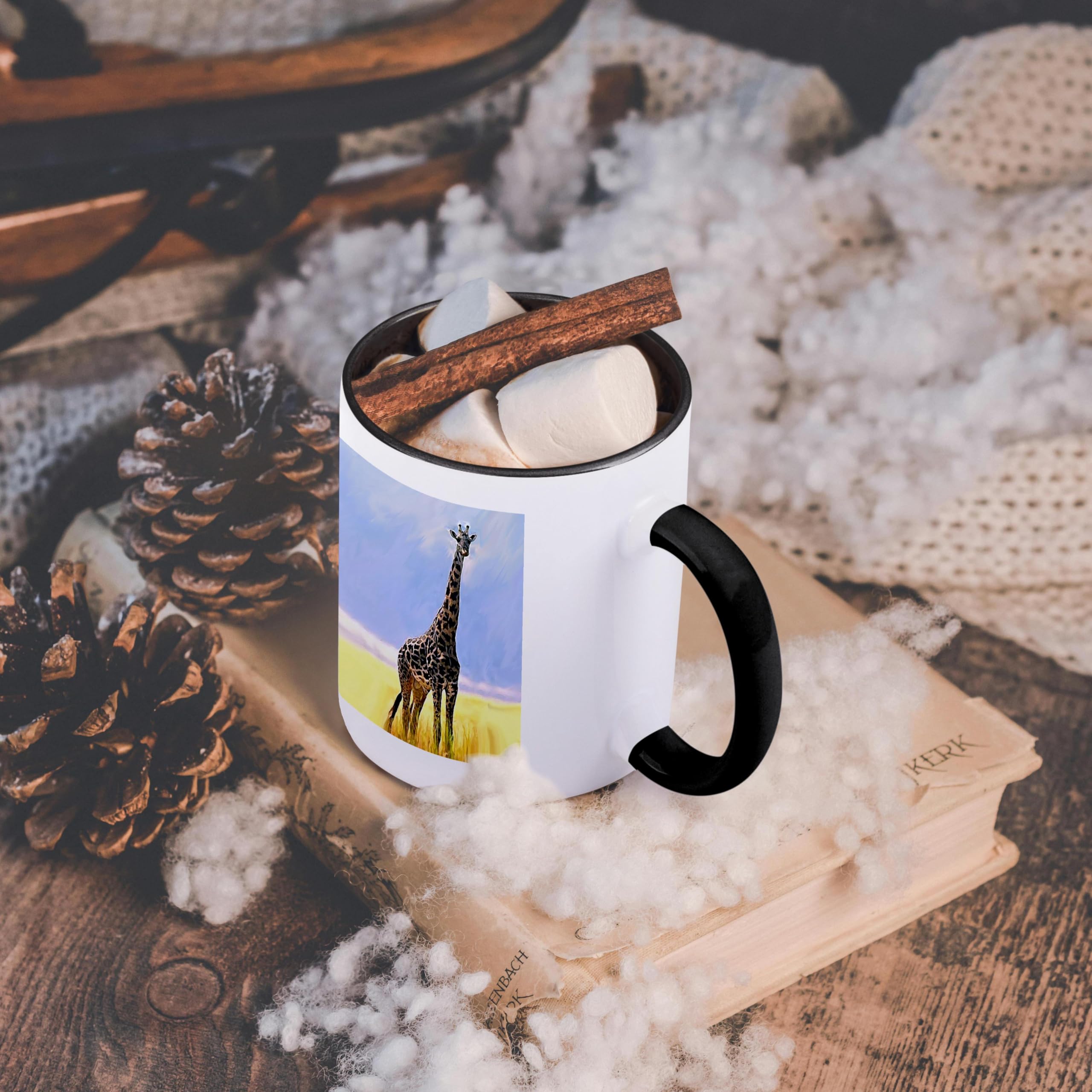 Funny Giraffe Coffee Mug 11oz - Unique Gift for Coffee Lovers - Perfect for Office, Home & Gifts