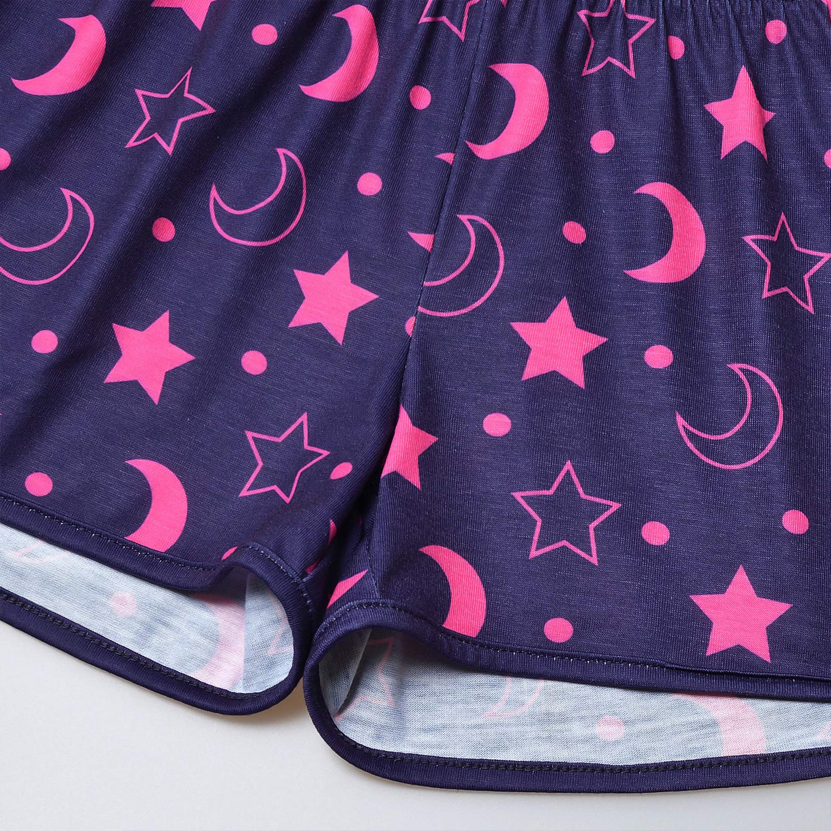Girls Cotton Pajama Sets - Summer Short Sleeve Sleepwear for Kids & Toddlers - Perfect for Bedtime & Sleepovers