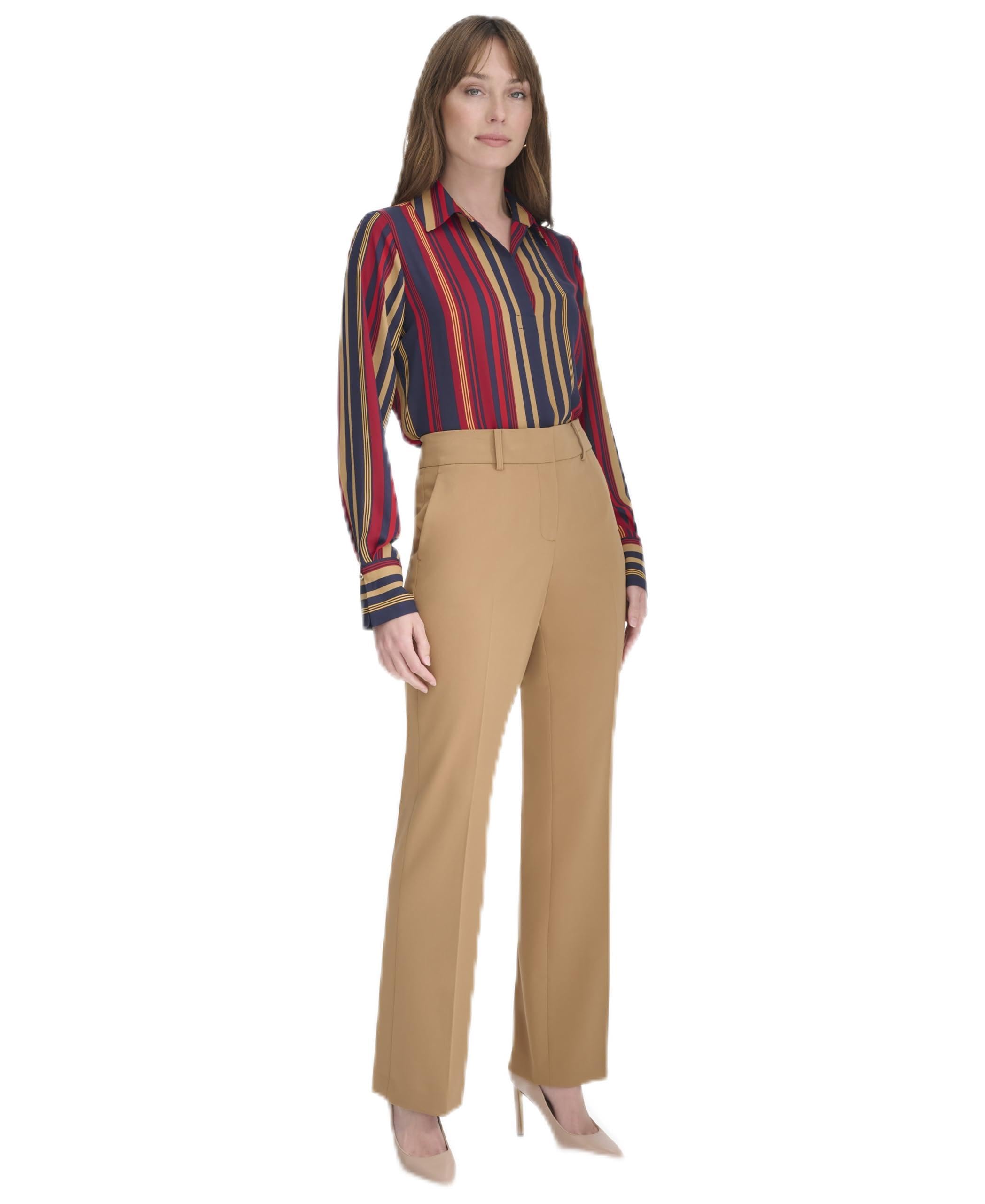 Tommy Hilfiger Women's Sutton Dress Pants - Business Casual Work Pants for Office, Interview & Professional Outfits - Comfortable Stretch Fit for All-Day Wear