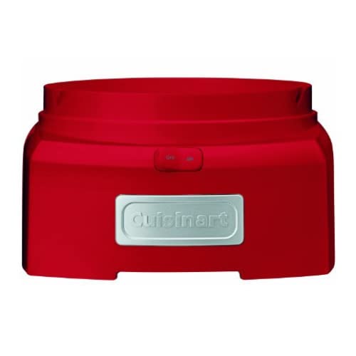 Cuisinart ICE-21RP1 1.5-Quart Frozen Yogurt, Ice Cream & Sorbet Maker with Double Insulated Freezer Bowl - No Ice Needed, Makes Delicious Frozen Treats in 20 Minutes - Perfect for Home Desserts, Parties & Summer Treats (Red)