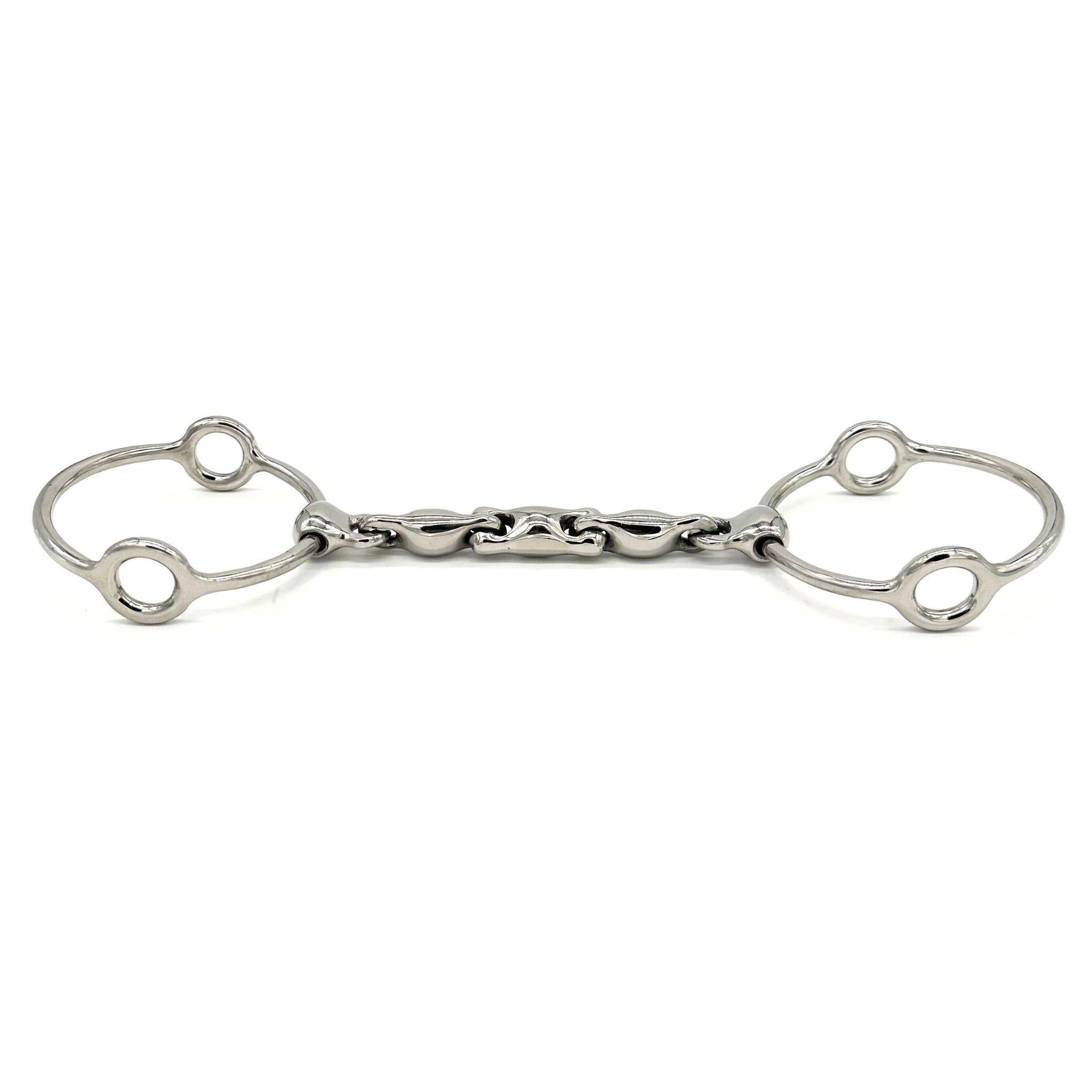 AJR Locking Waterford Horse Balding Gag Bit - Secure & Comfortable Equestrian Training Bit for Dressage, Jumping, and Trail Riding
