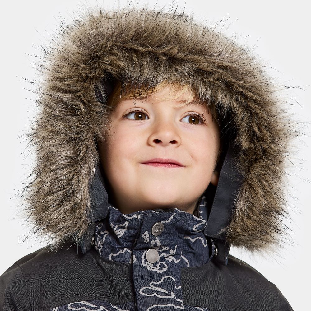 Didriksons Bjarven Special Edition Kids Snowsuit - Waterproof Winter Jacket & Pants Set with Reflective Details (Grundsun Navy) - Perfect for Skiing, Snowboarding & Outdoor Winter Activities
