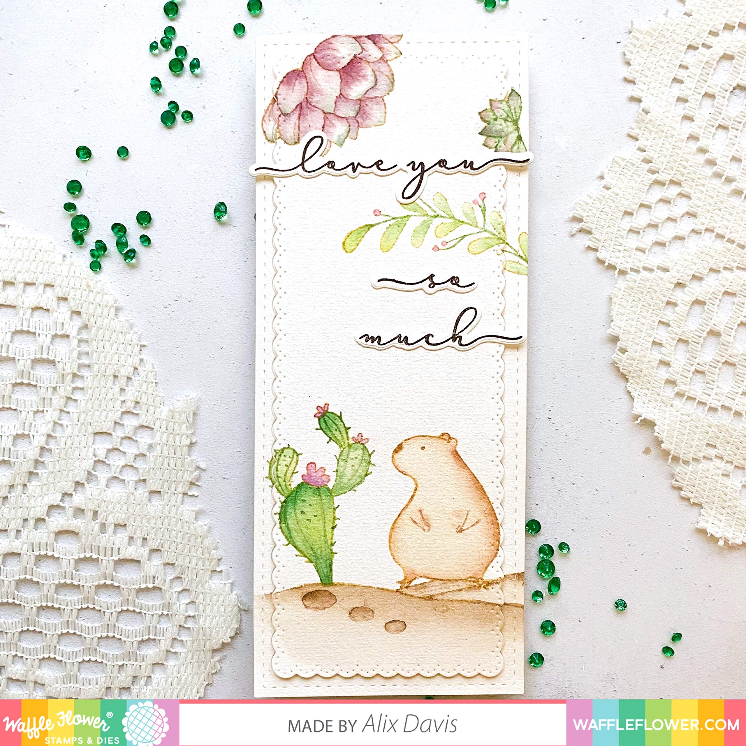 Waffle Flower Sentiment Additions Matching Die - Perfect for Card Making, Scrapbooking & DIY Crafts | High-Quality Die-Cut Stamps for Handmade Greeting Cards