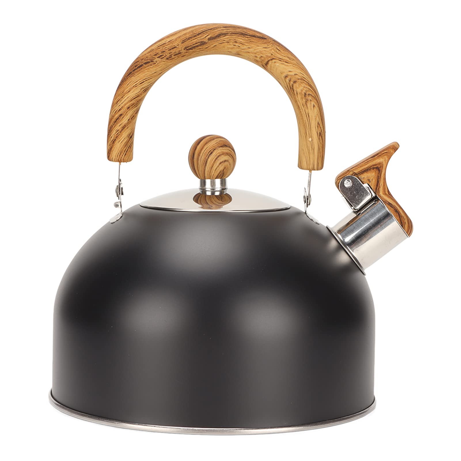Premium Stainless Steel Whistling Tea Kettle - 2.5QT Large Capacity Stovetop Kettle for Home, Kitchen & Camping - Perfect for Boiling Water, Making Tea, Coffee & Hot Cocoa
