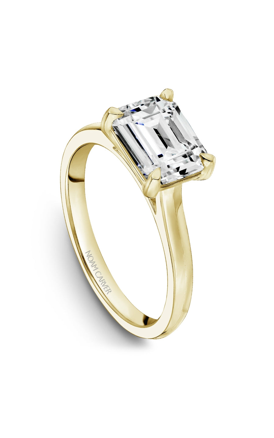 Noam Carver B353 02YA Bridal Engagement Ring - 14K White Gold Diamond Wedding Band for Women, Perfect for Proposals, Anniversaries & Romantic Occasions