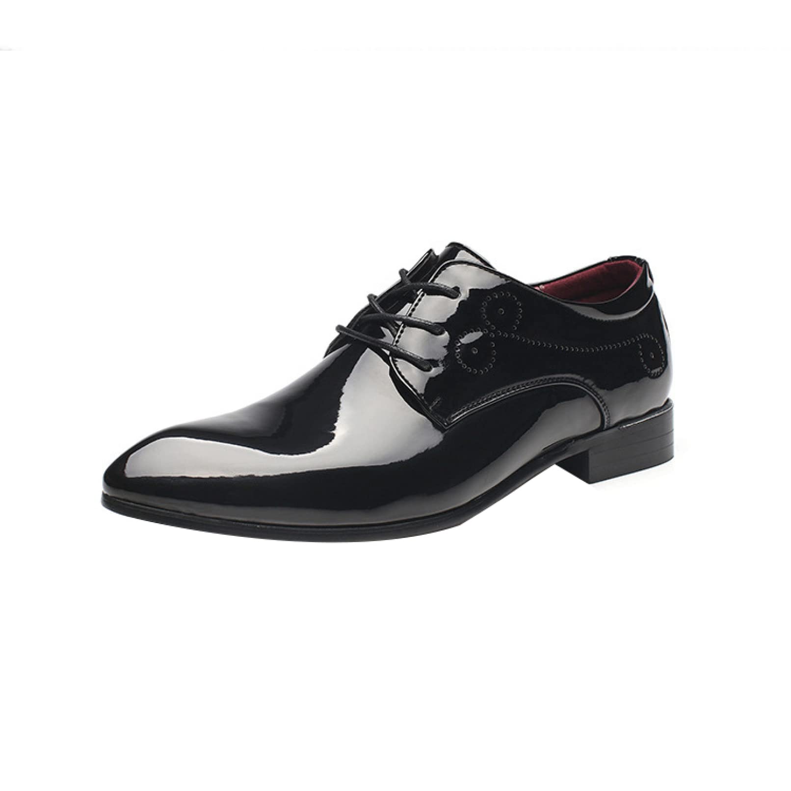 Men's Patent Leather Oxford Dress Shoes - Elegant Pointed Toe Formal Wedding Shoes for Groom, Comfortable Business Party Shoes | Perfect for Weddings, Proms, Business Meetings & Special Occasions